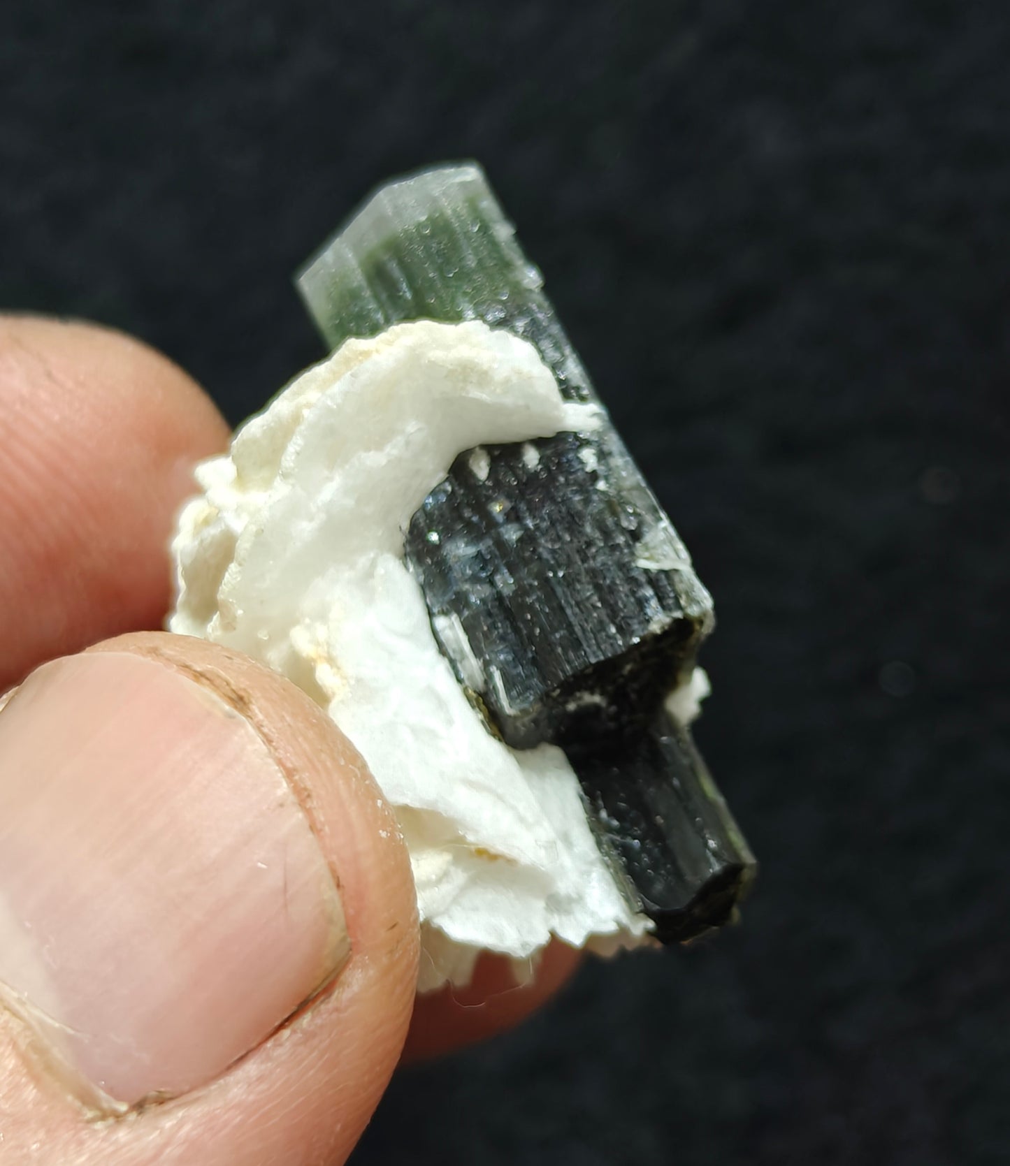 Natural multicolor Tourmaline crystal 7 grams