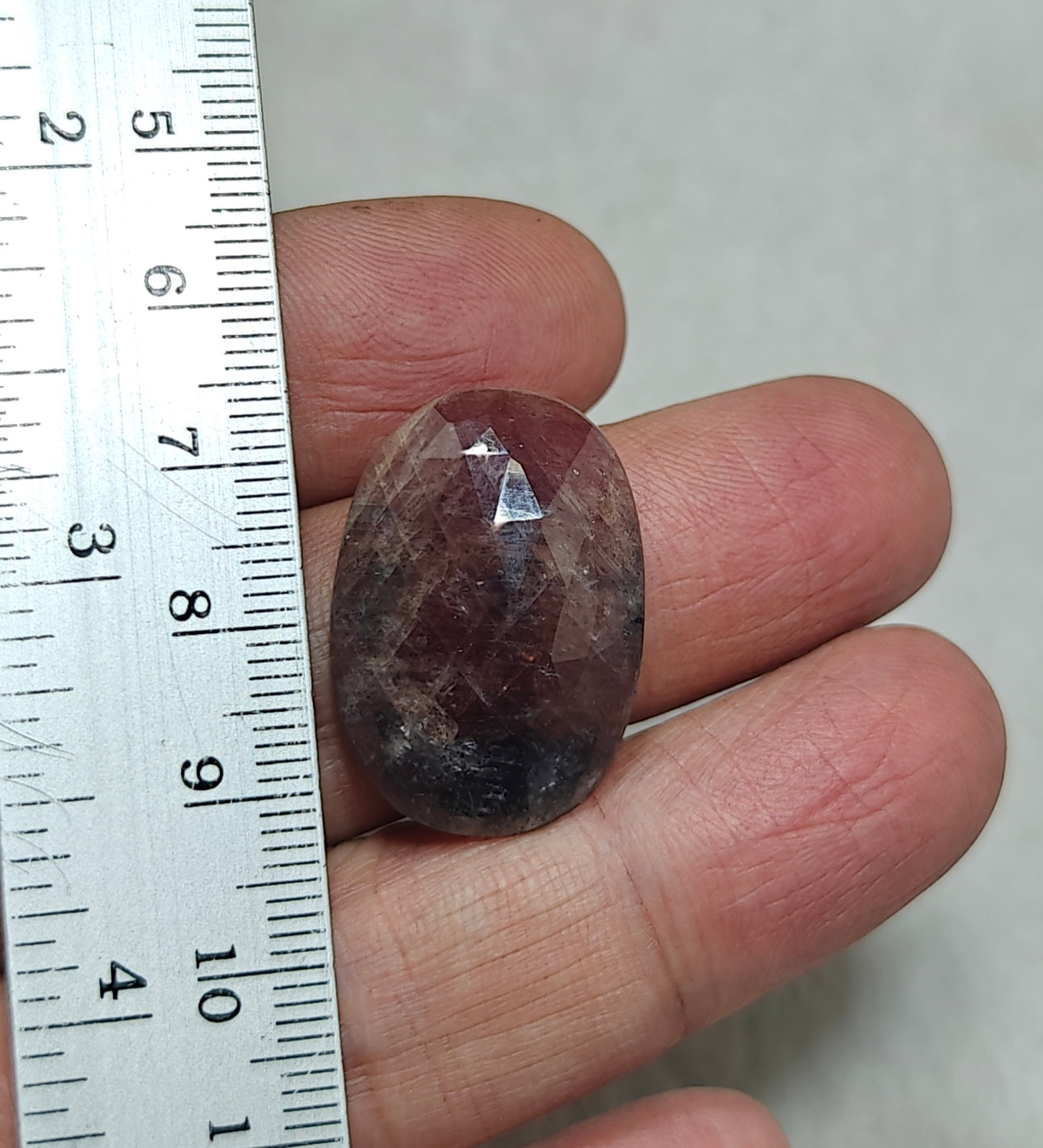Single beautiful rose cut sapphire gem 35 carats
