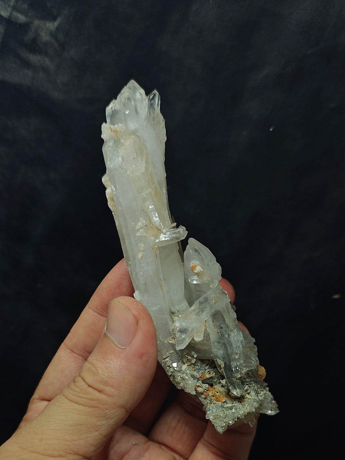 Chlorite Quartz Crystals cluster 135 grams