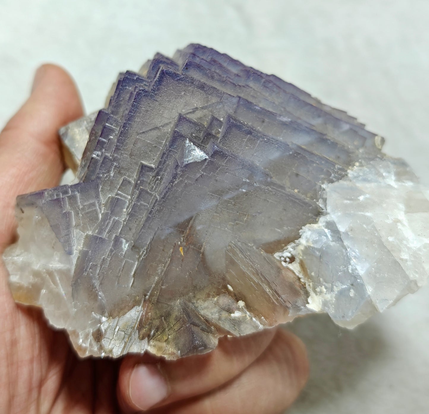 Fluorite crystal like Pyramid 500 grams
