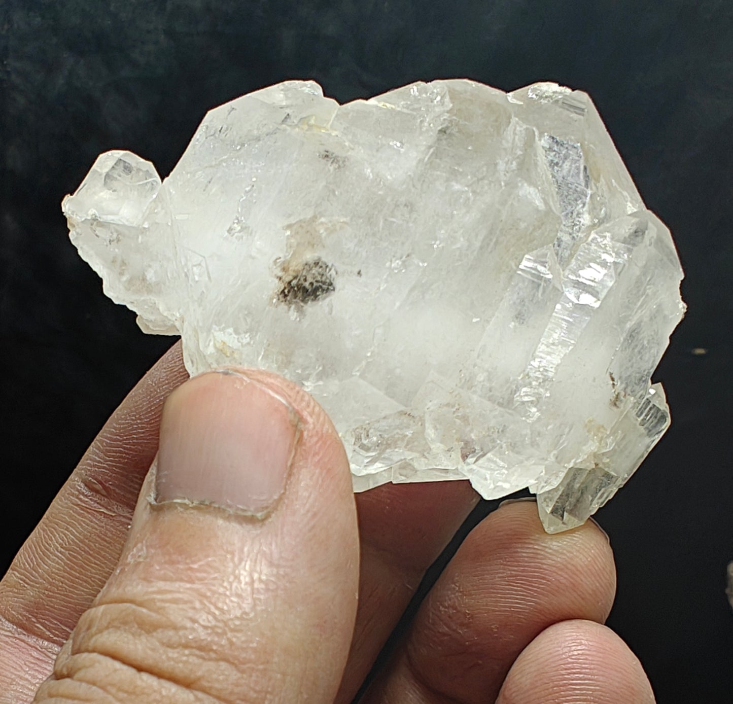 Natural faden quartz crystal 74 grams