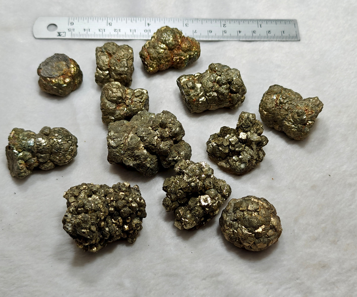 Pyrite marcasite collection 780 grams