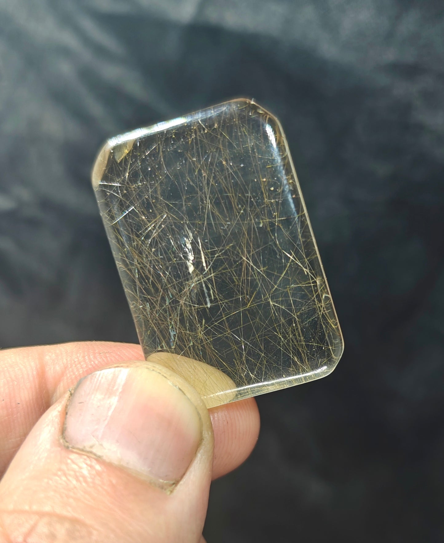 Golden Rutile Included Quartz – Polished Freeform 12.5 grams