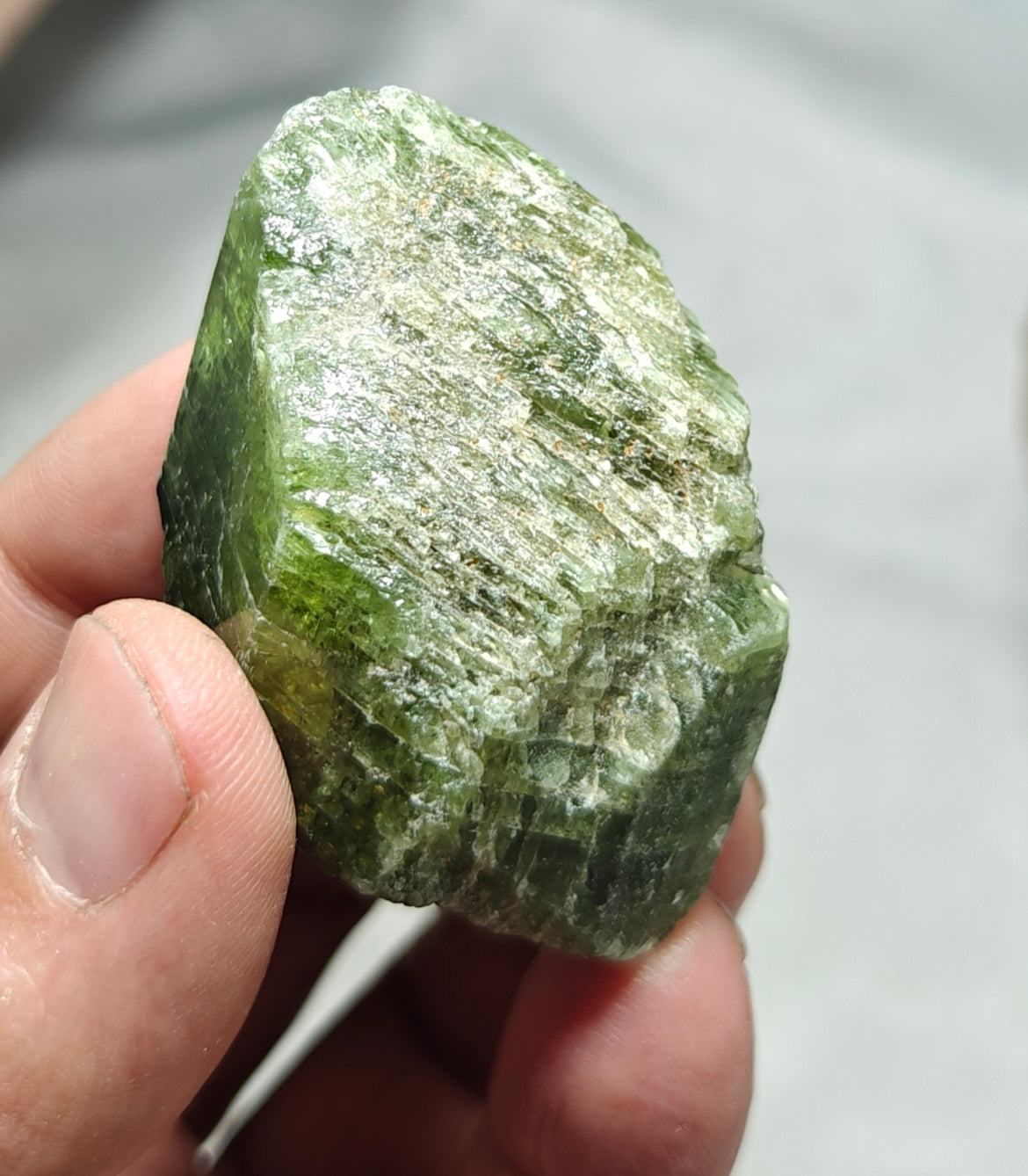 An amazing terminated diopside crystal 77 grams