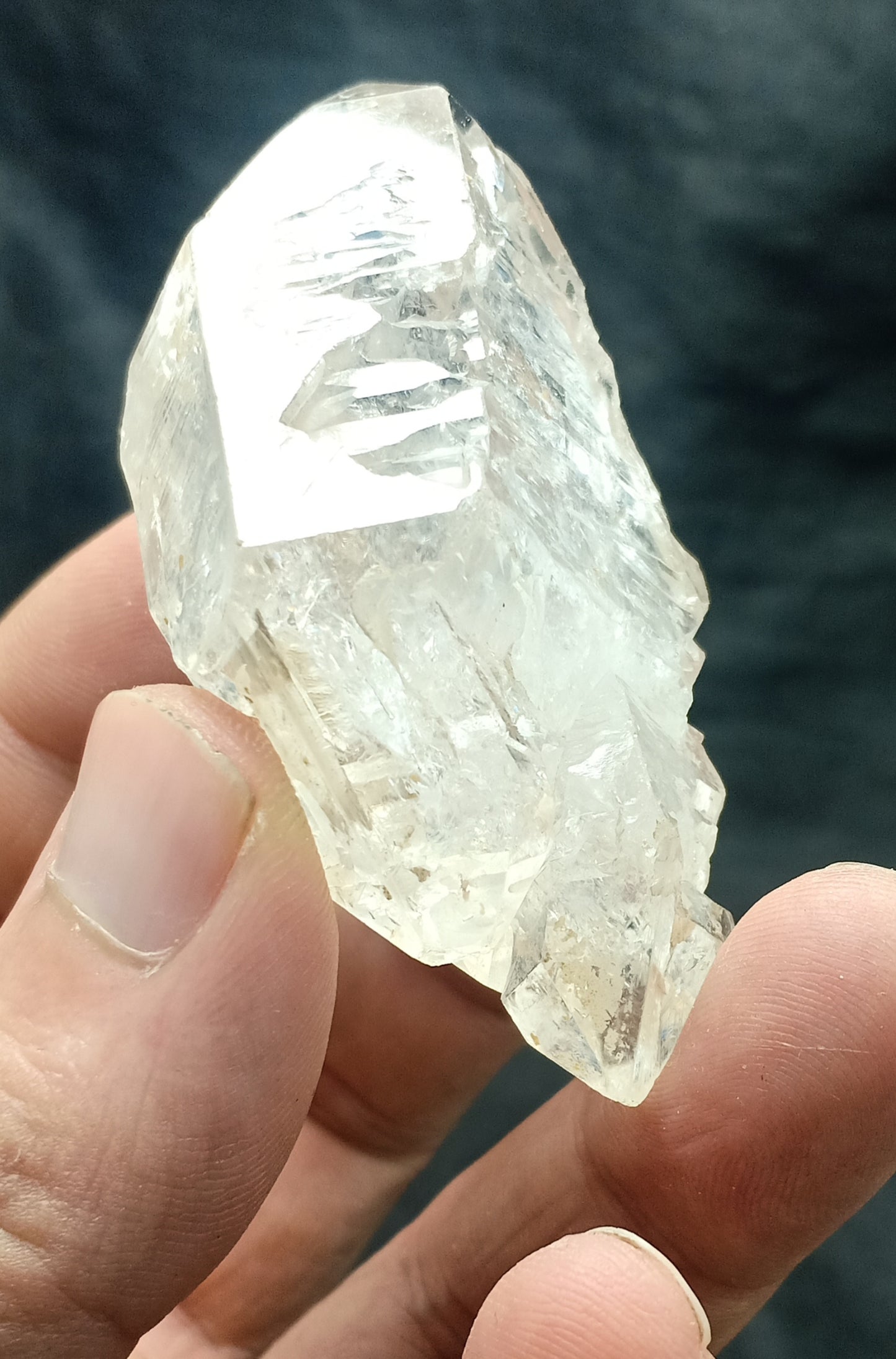 Skeletal Crystal of double Terminated Fenster Quartz 83 grams