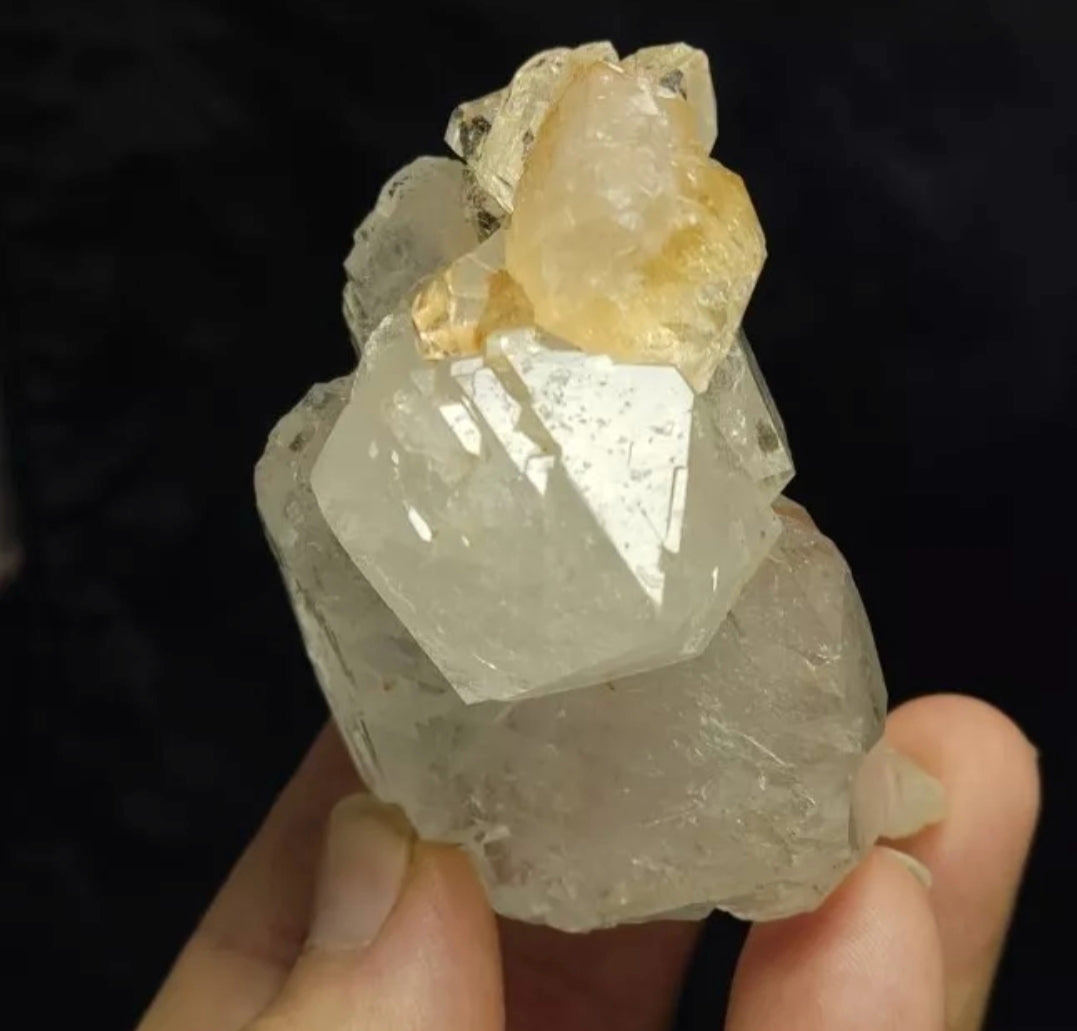 Very Aesthetic Gwindel Quartz Crystal Fully Terminated  245 grams