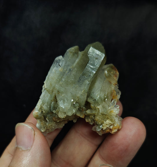 Natural chlorite quartz crystal 40 grams