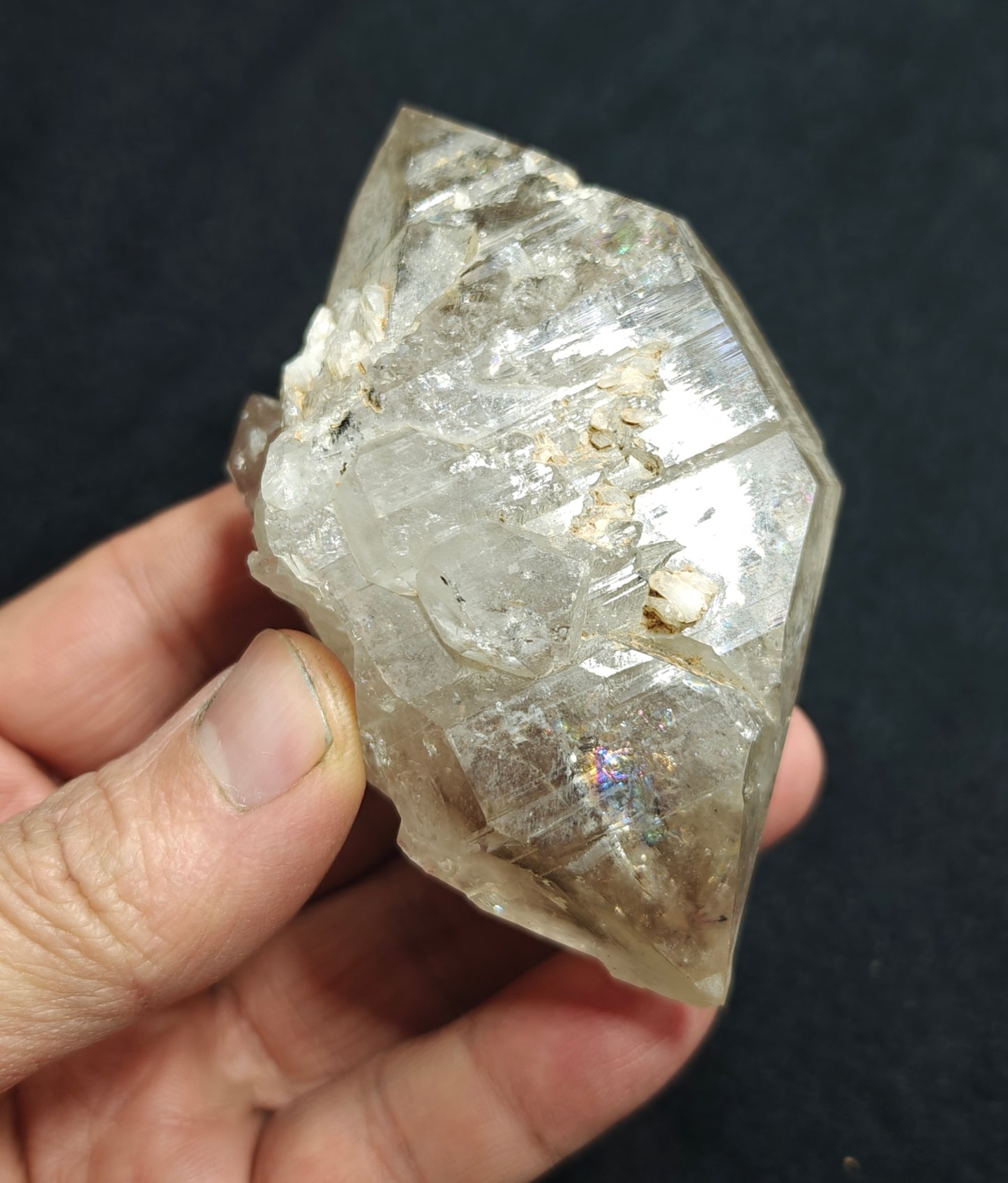 Double terminated fenster Quartz Crystal 254 grams