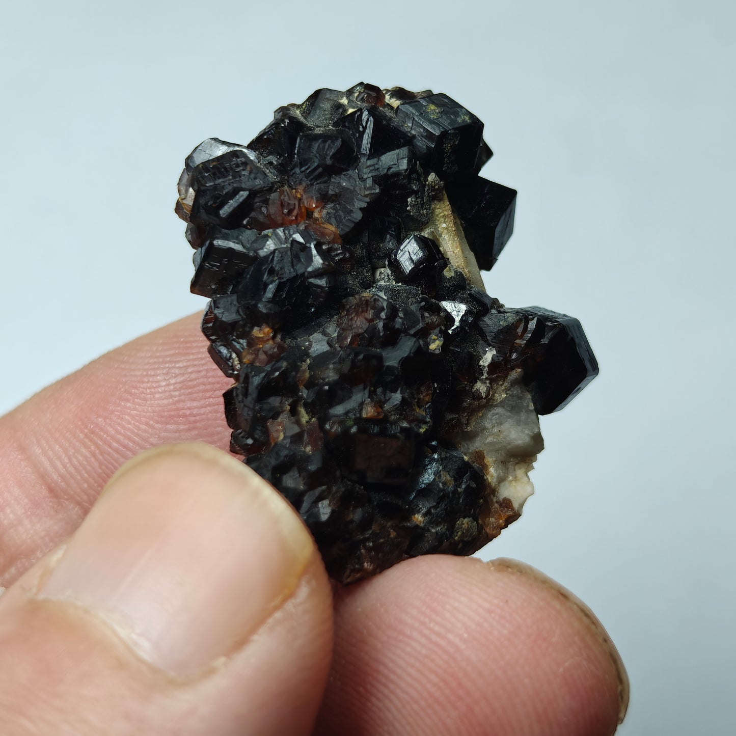 Natural thumbnail Andradite garnet cluster 16 grams