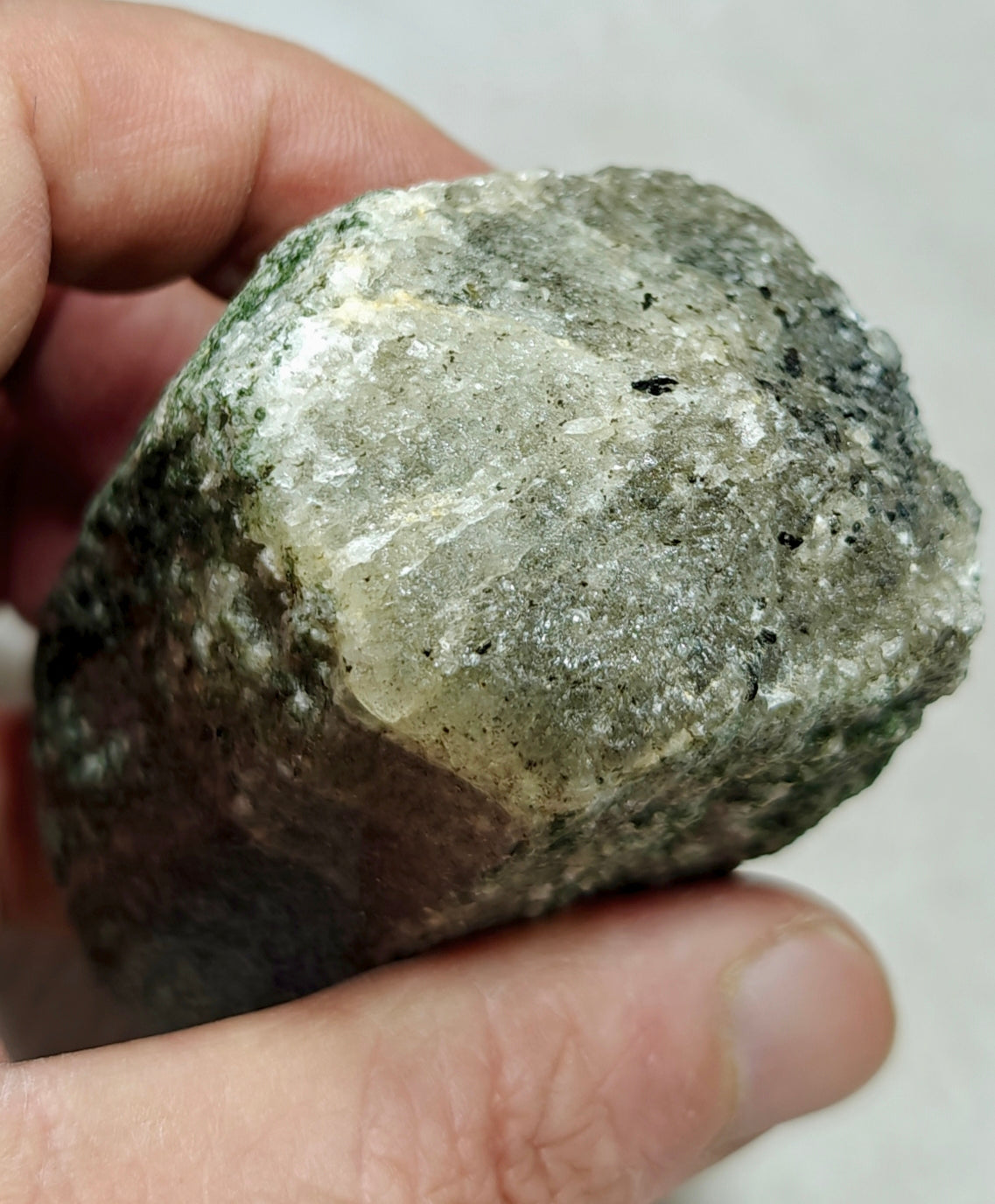 Scapolite crystal with associated epidote 253 grams