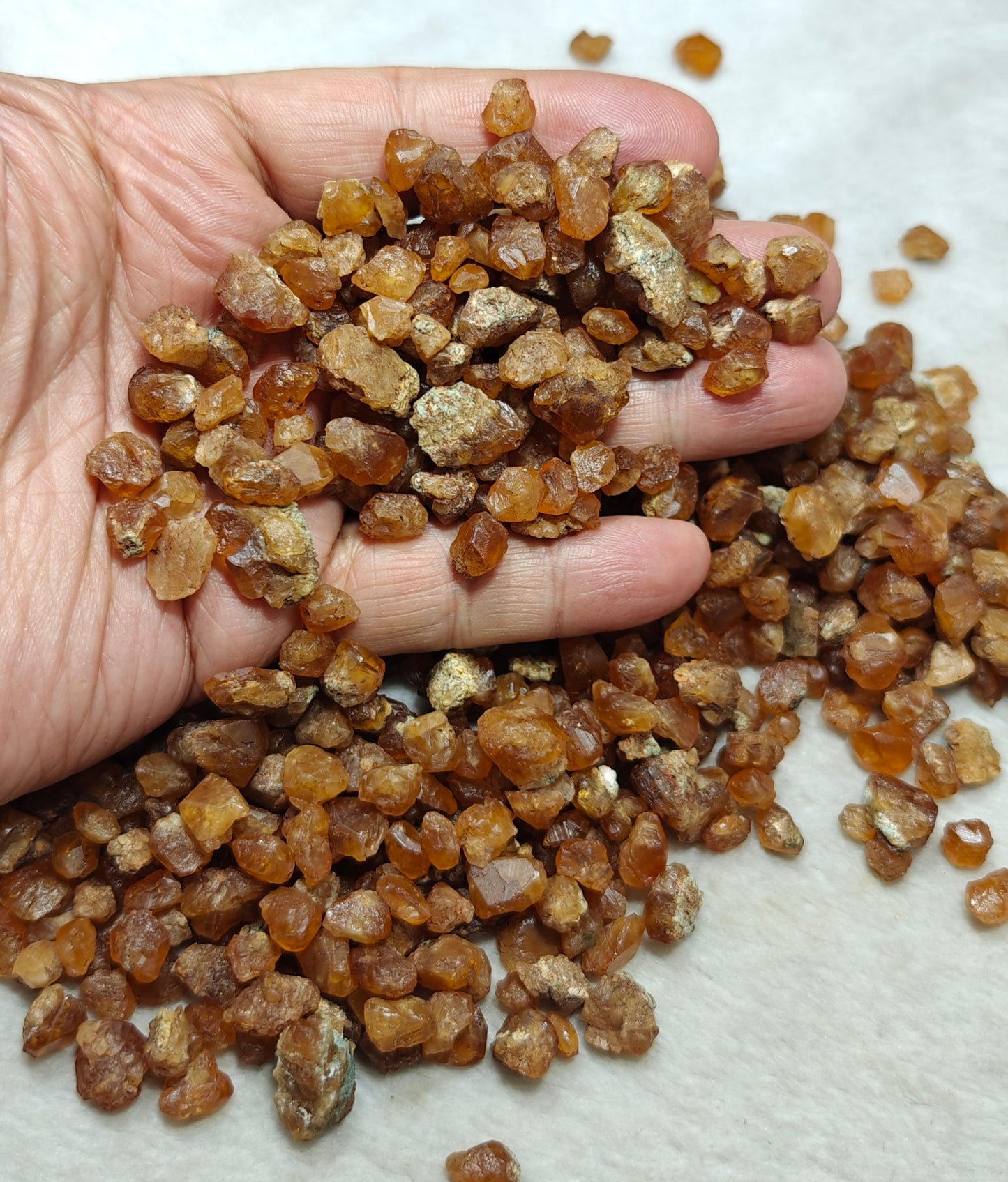 Natural grossular garnet collection 400 grams