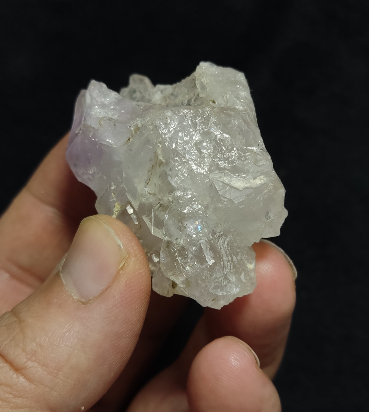 Etched Natural Smoky Quartz Amethyst Double Terminated 55 grams