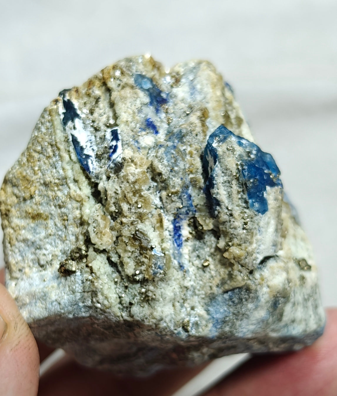 Afghanite Fluorescent in matrix with some pyrite 190 grams