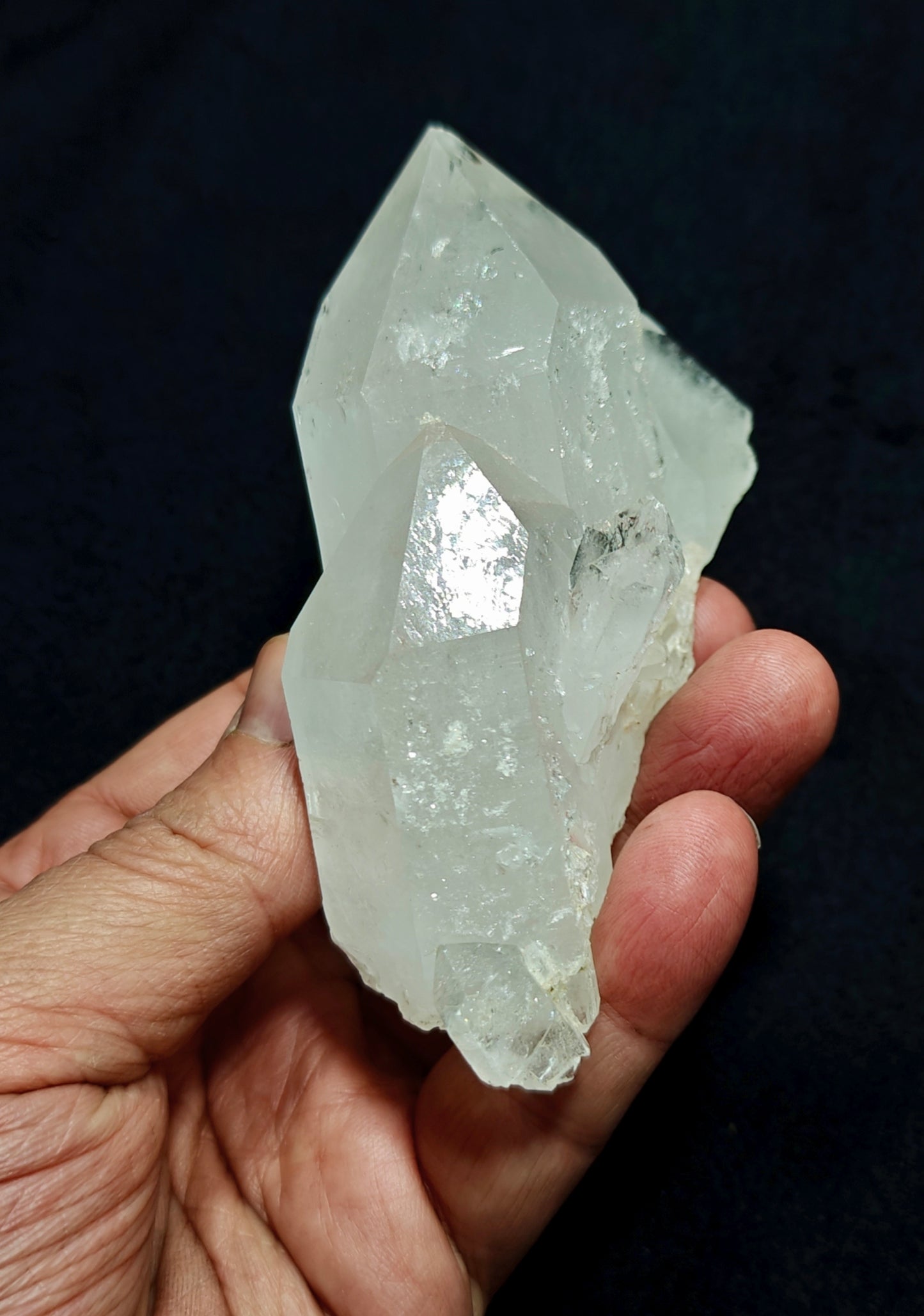An amazing specimen of Terminated clear Quartz Crystals 271 grams