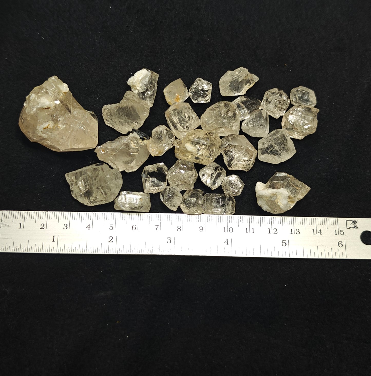 180 grams terminated Topaz crystals collection