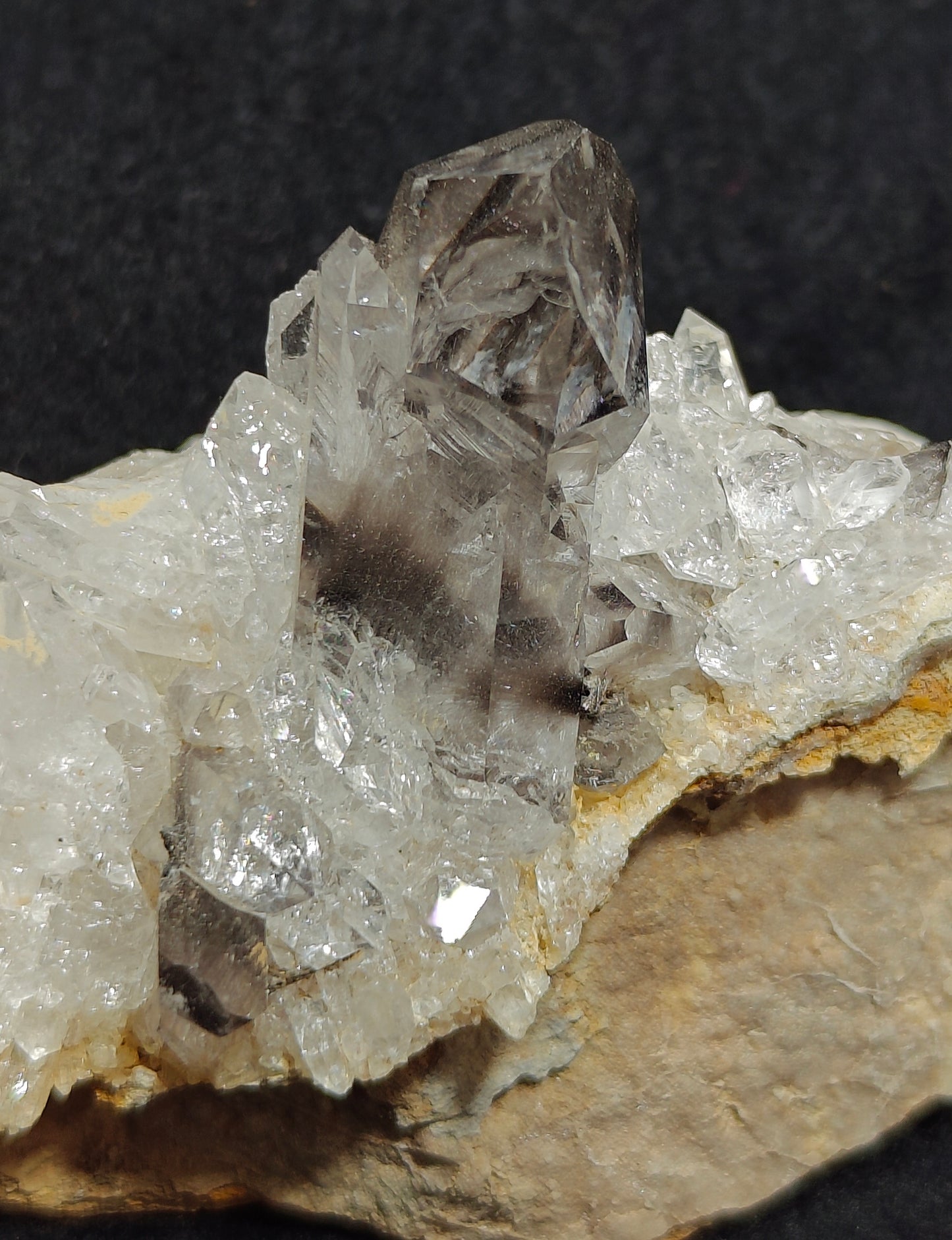 Brookite included Quartz Crystals specimen 120 grams