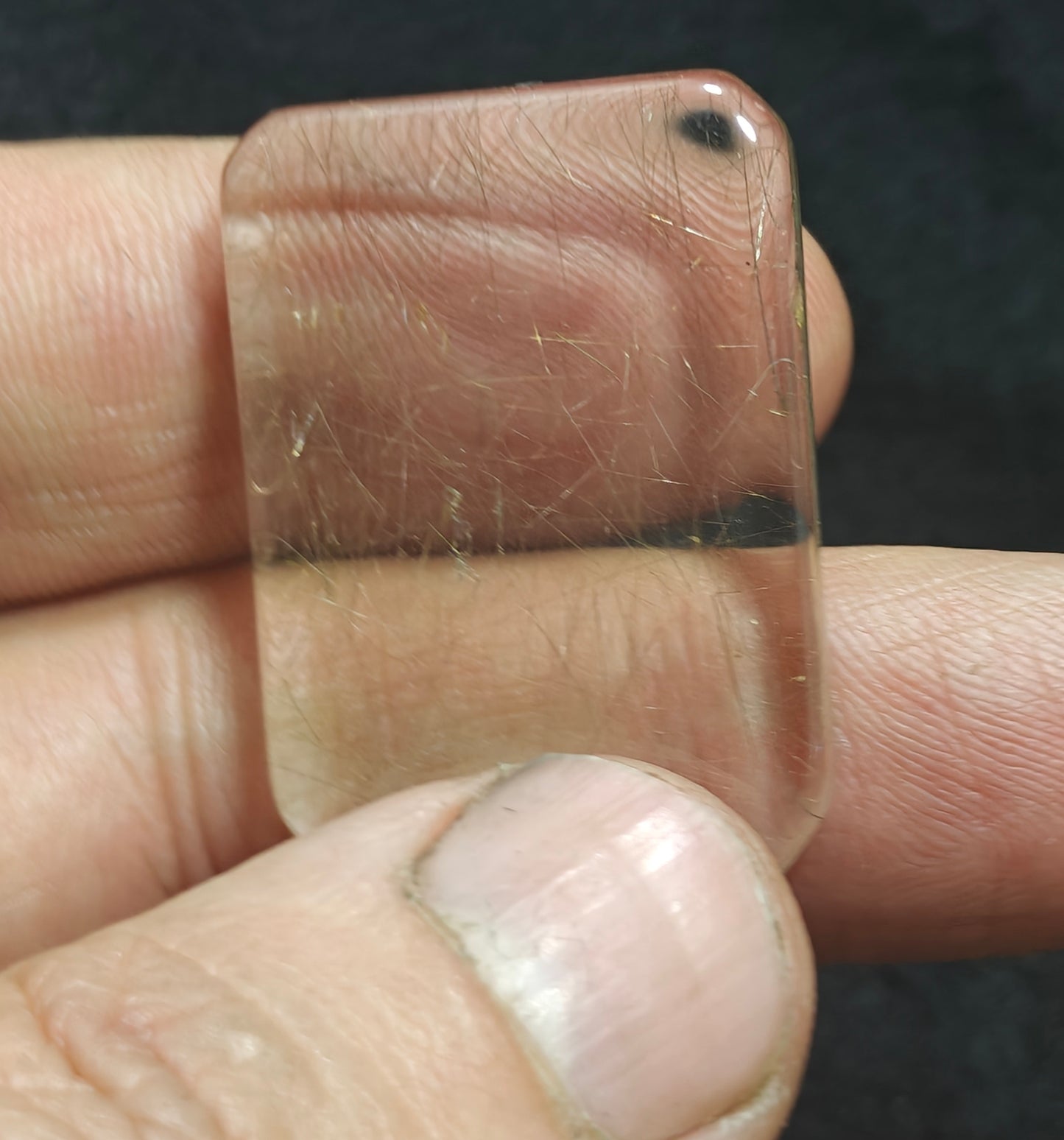 Golden Rutile Included Quartz – Polished Freeform 12.5 grams