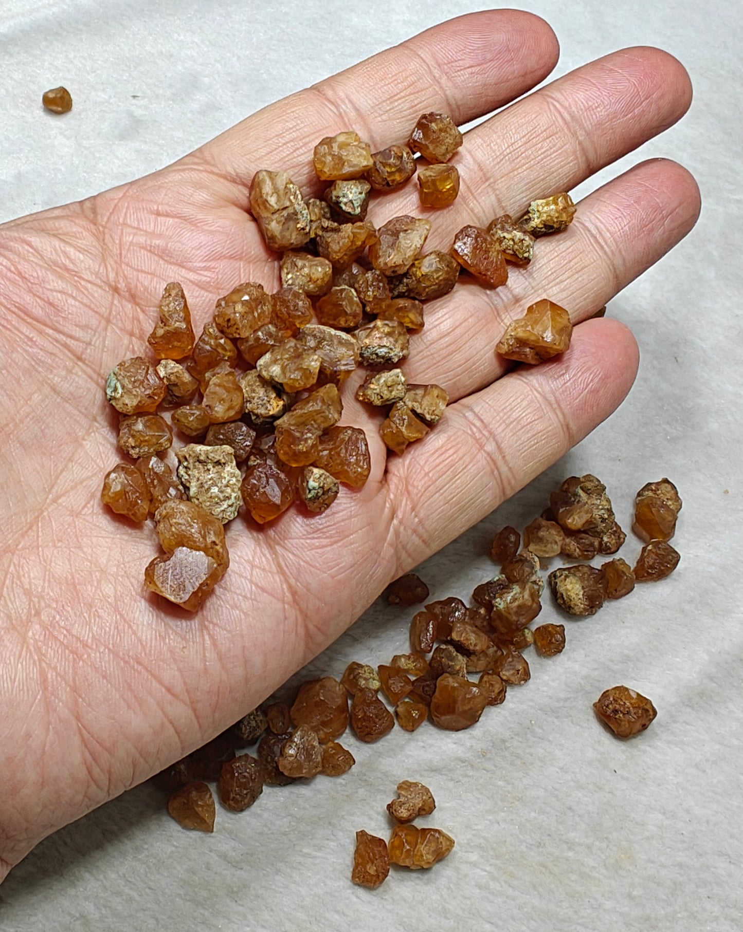 Natural grossular garnet collection 120 grams