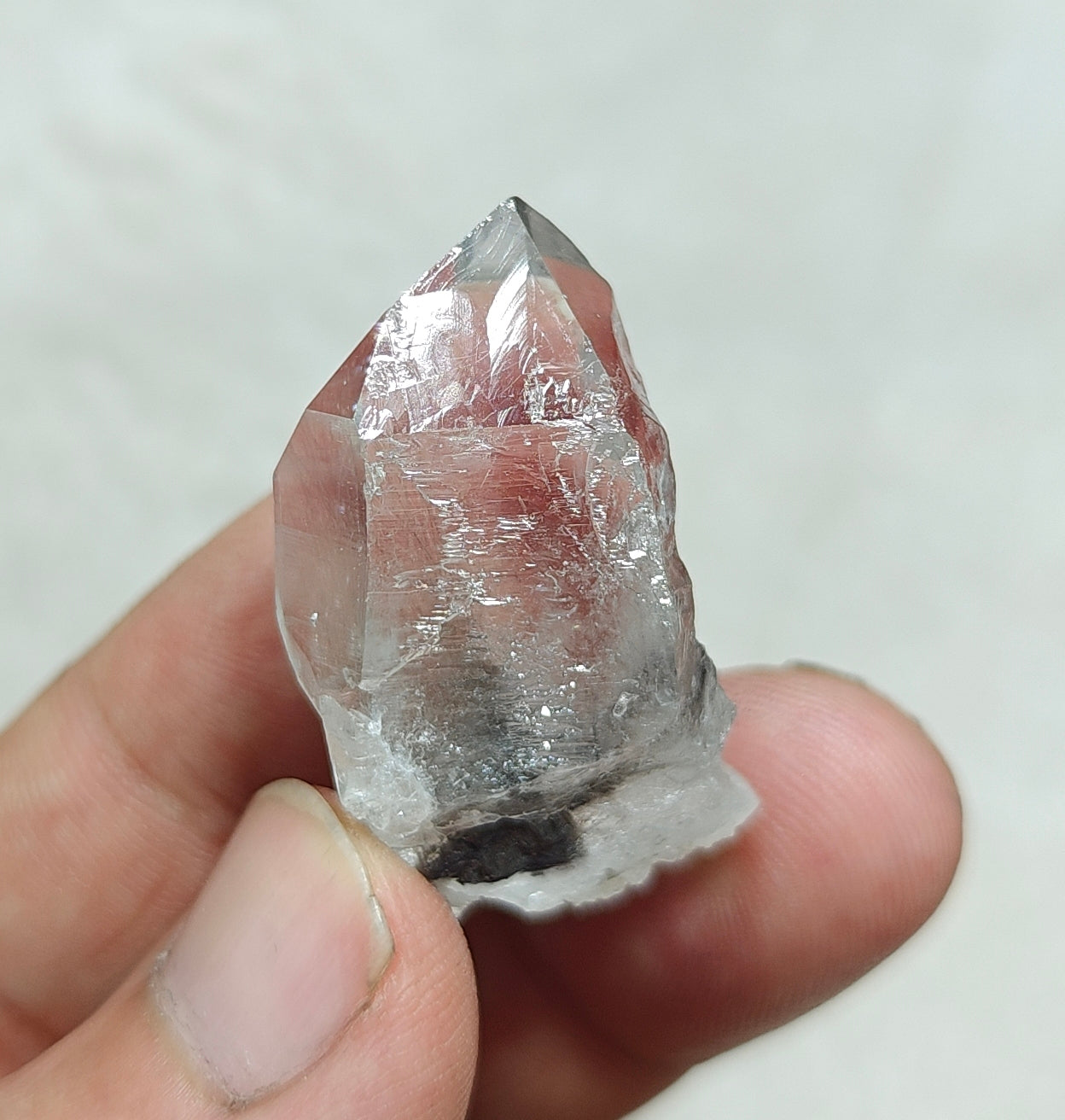 Single beautiful brookite included Quartz Crystal 17 grams