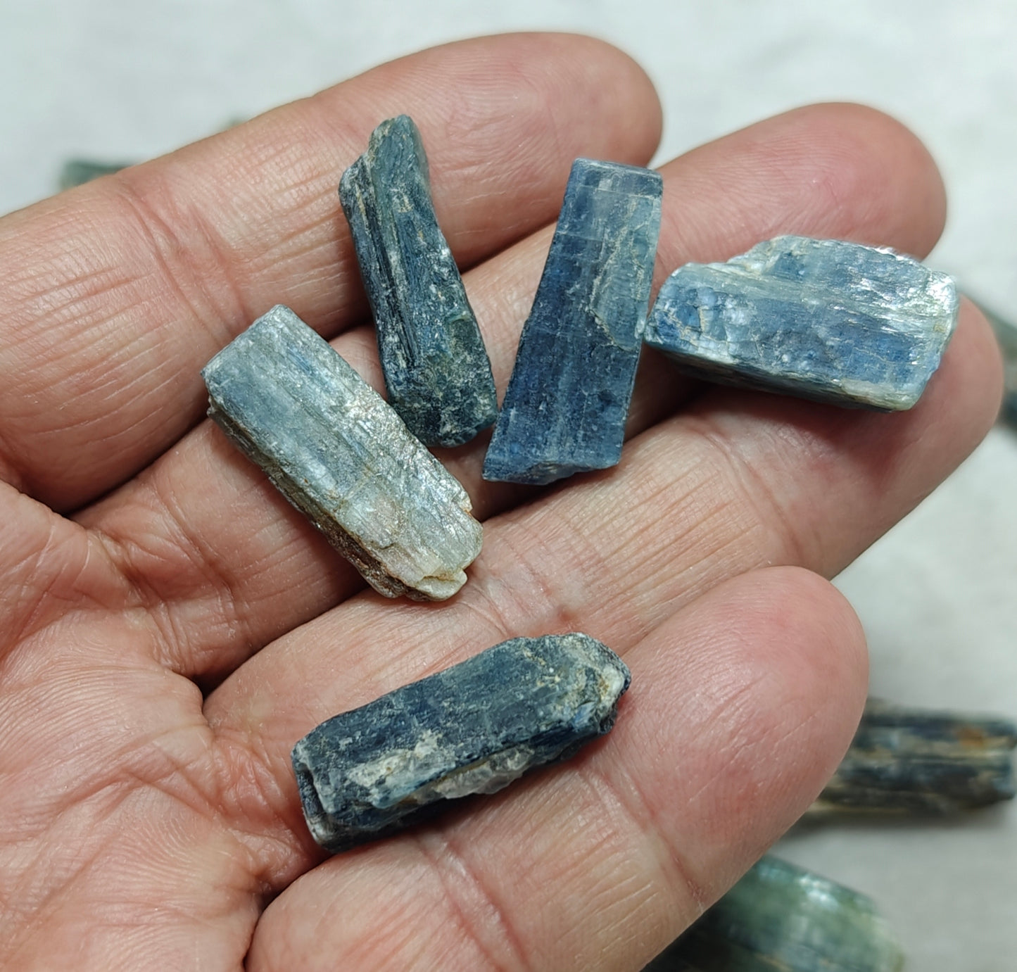 Natural kyanite crystals collection 160 grams