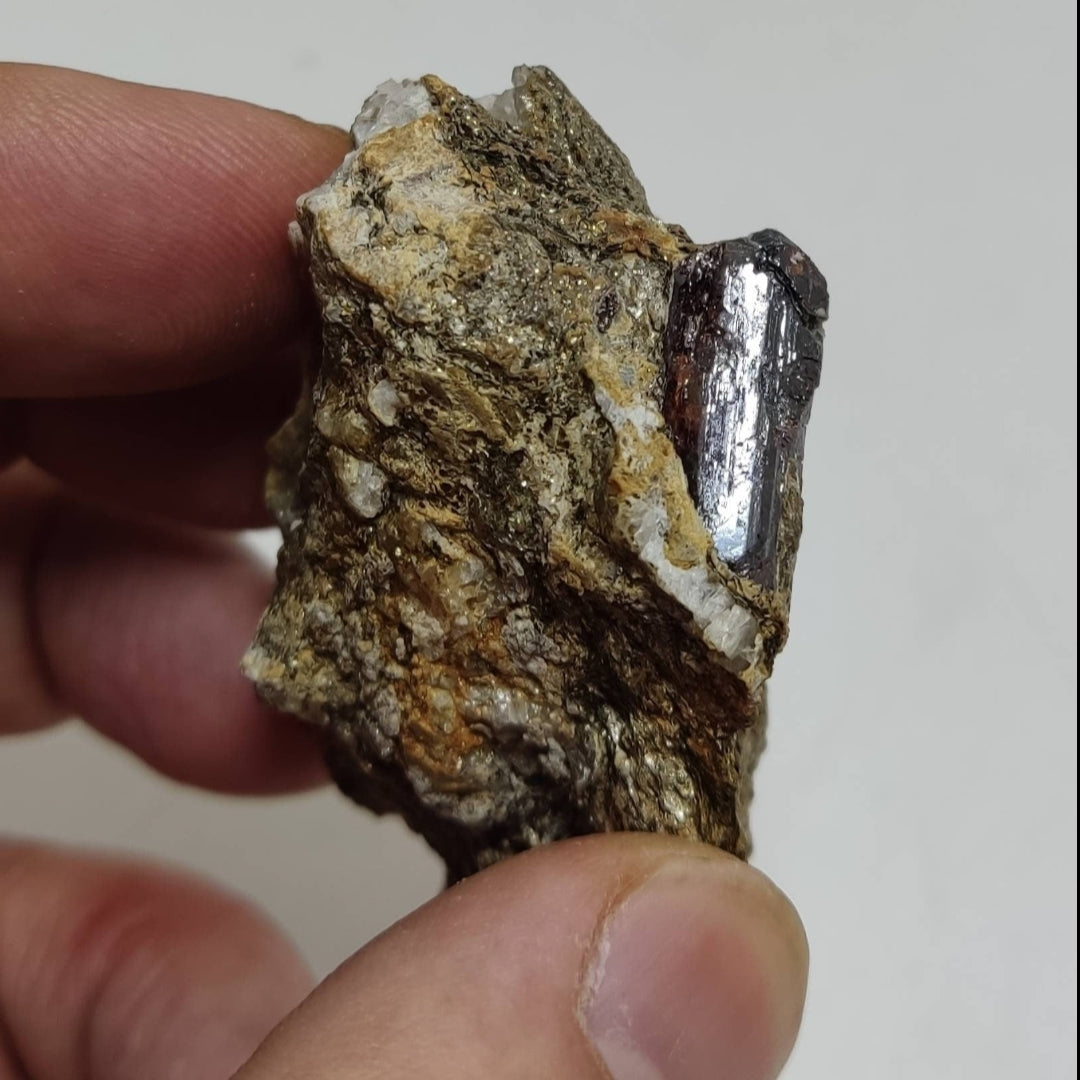 Rare rutile crystal on matrix of mica 75 grams