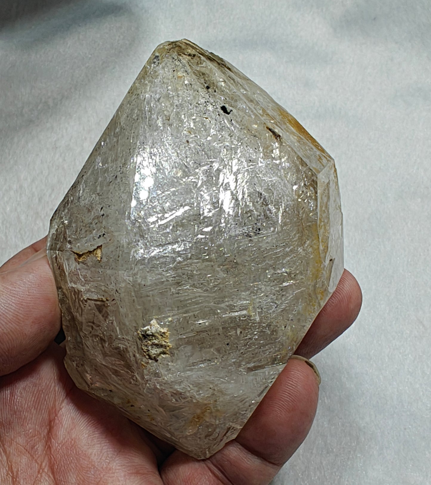 An amazing double terminated Fenster Skeletal window Quartz Crystal 384 grams