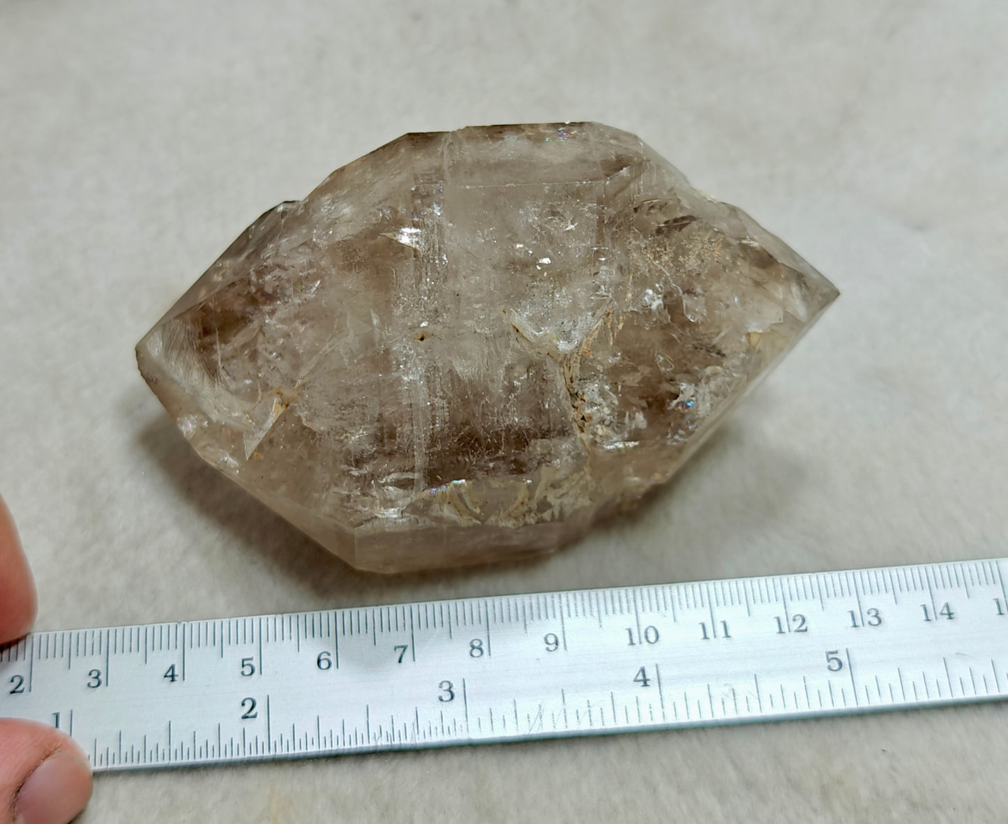 Double terminated fenster Quartz Crystal 254 grams