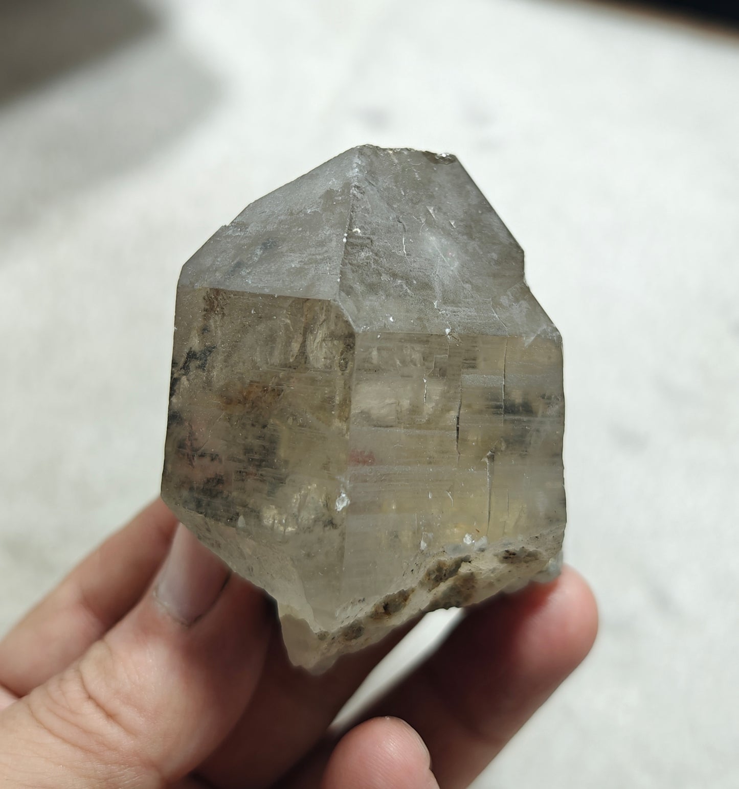 Natural smoky Quartz Crystal 195 grams