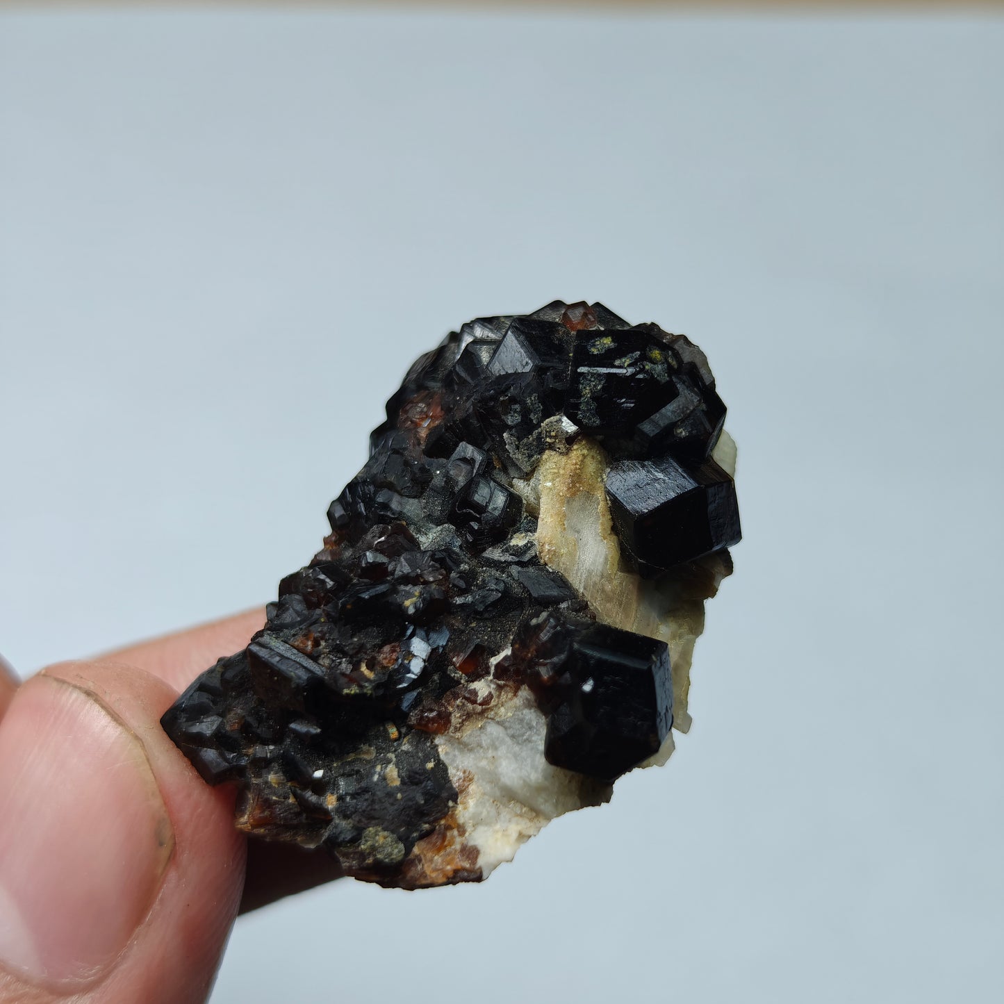 Natural thumbnail Andradite garnet cluster 16 grams