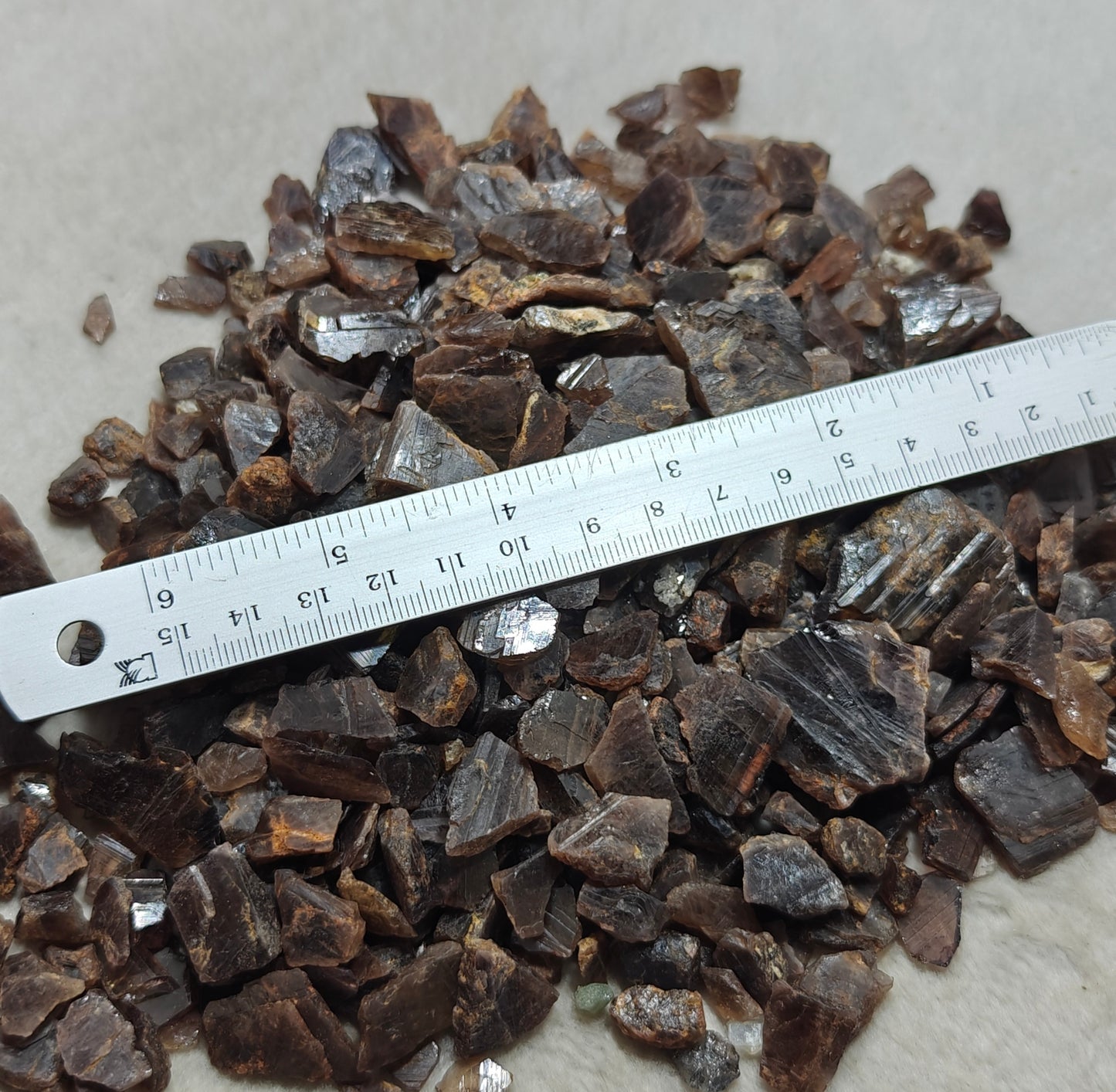 Natural axinite crystals 550 grams