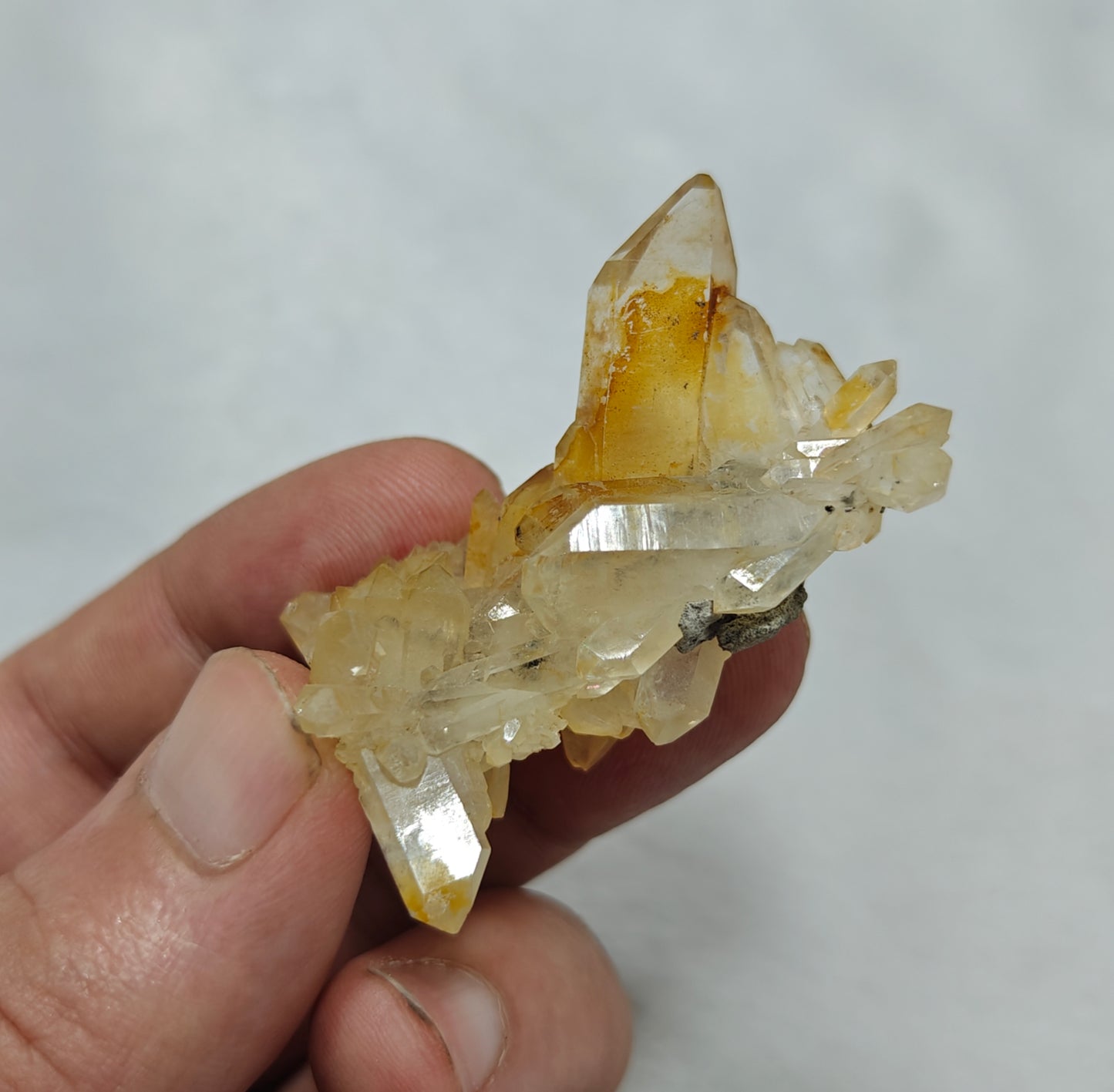 Natural iron included yellow faden quartz 26 grams