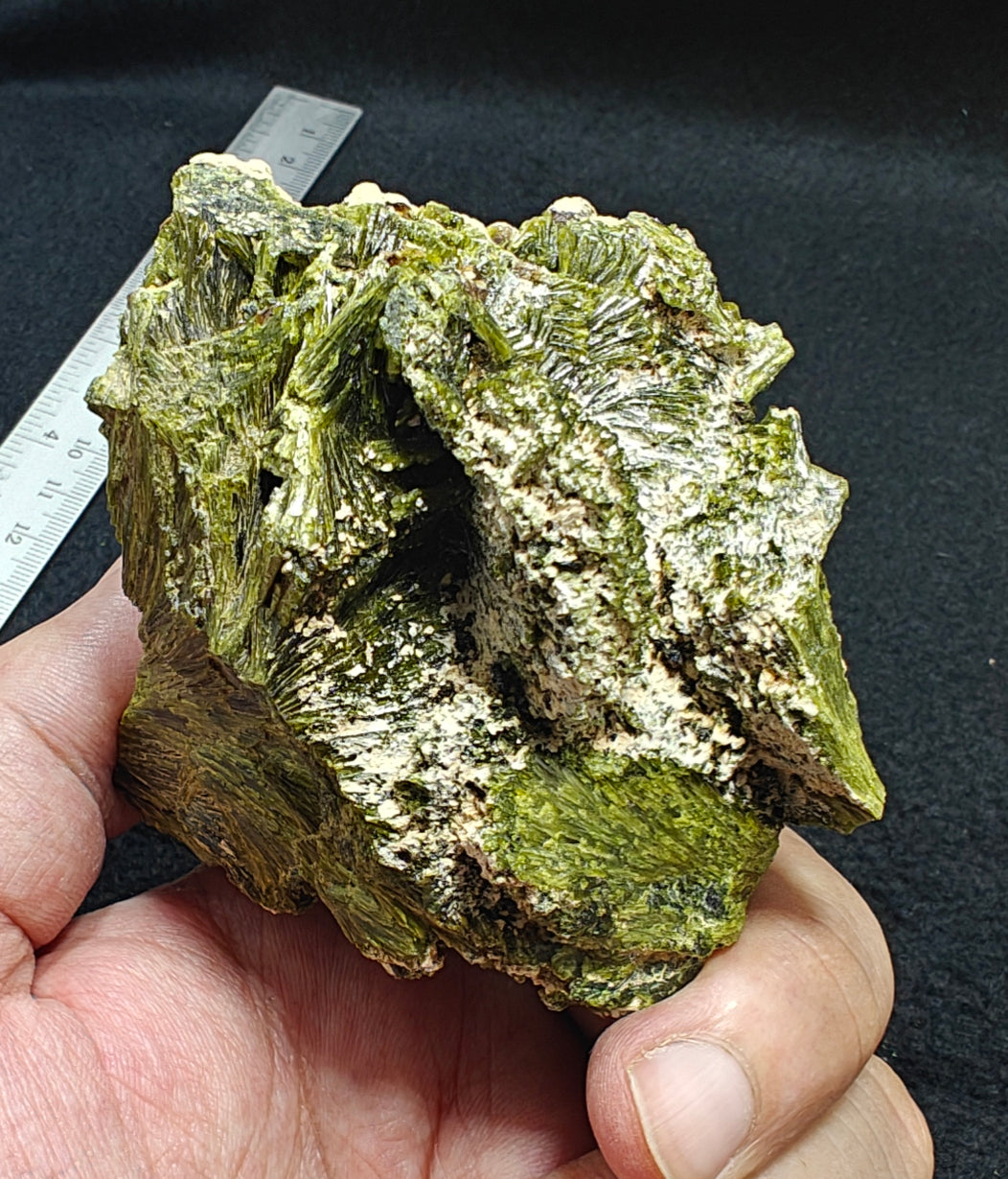 Natural Epidote cluster spray like formation 342 grams