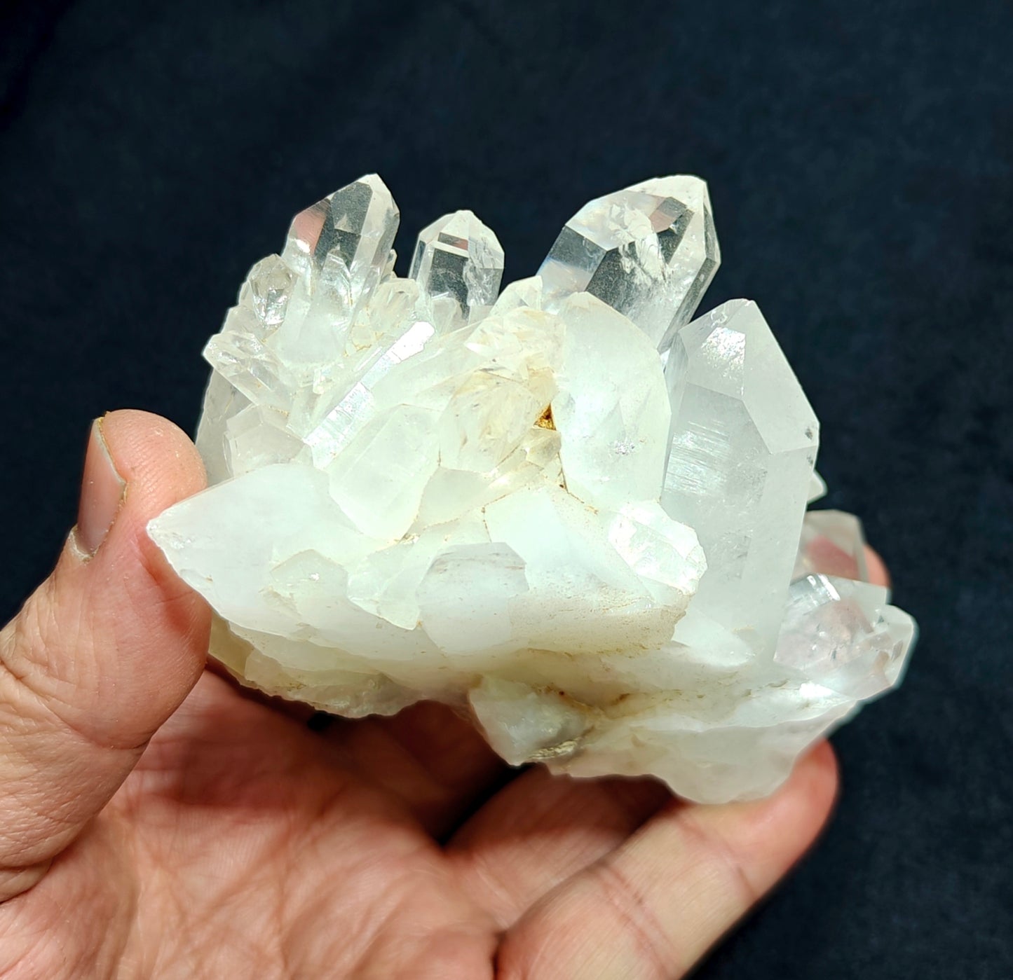 An amazing specimen of Quartz Crystals cluster combined together with beautiful terminations 272 grams
