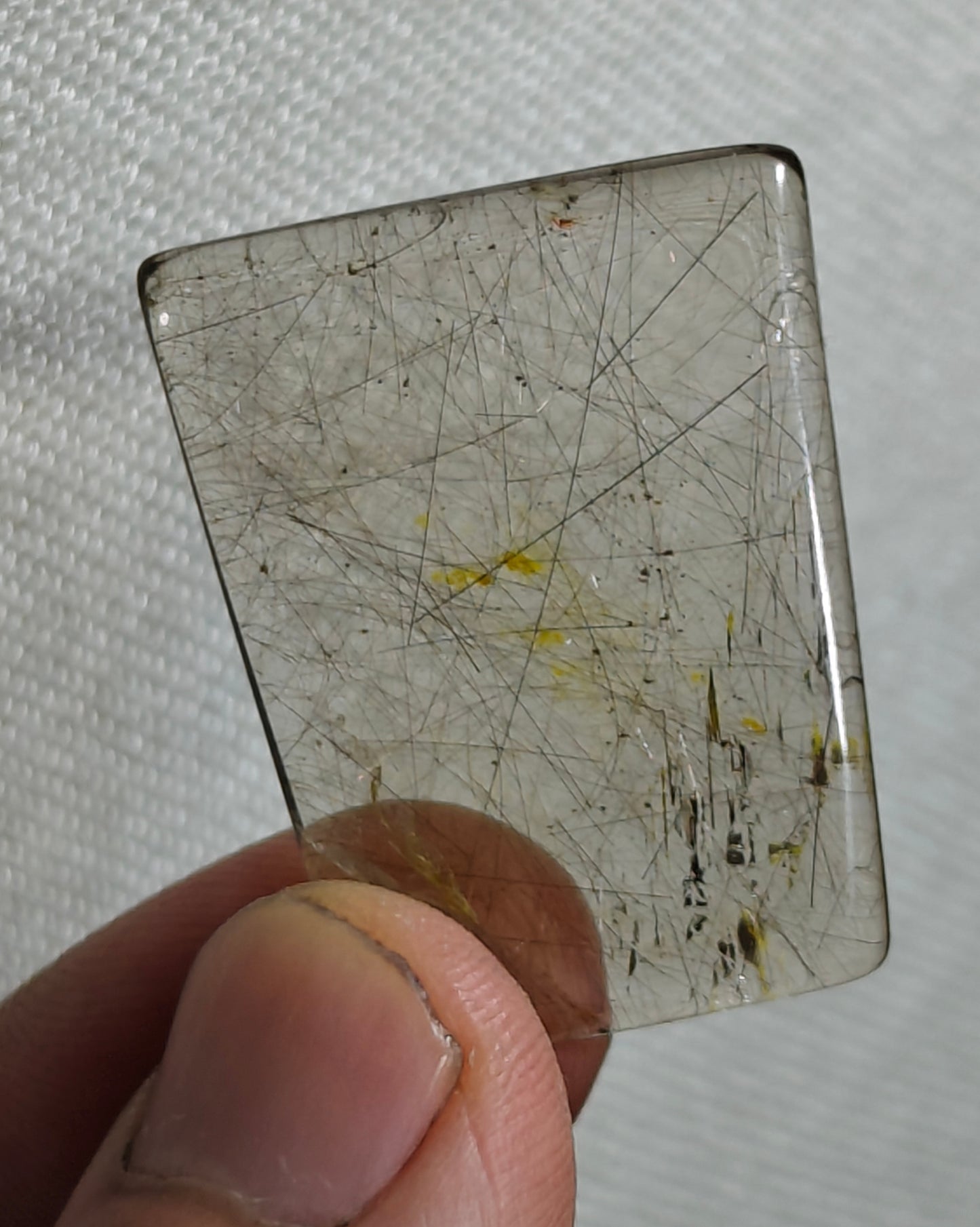 Rutiles included polished quartz 11 grams