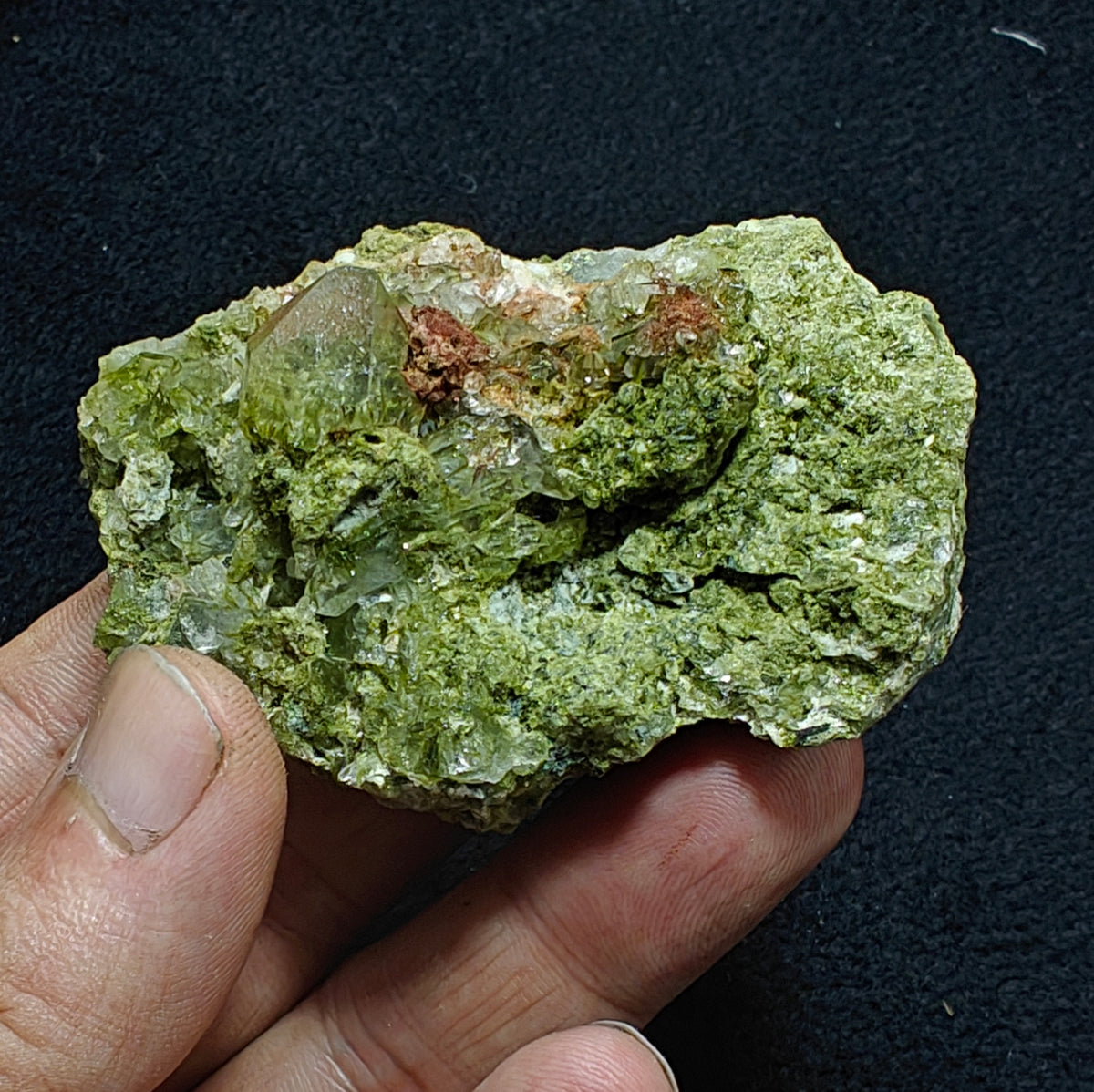 Epidote quartz 124 grams
