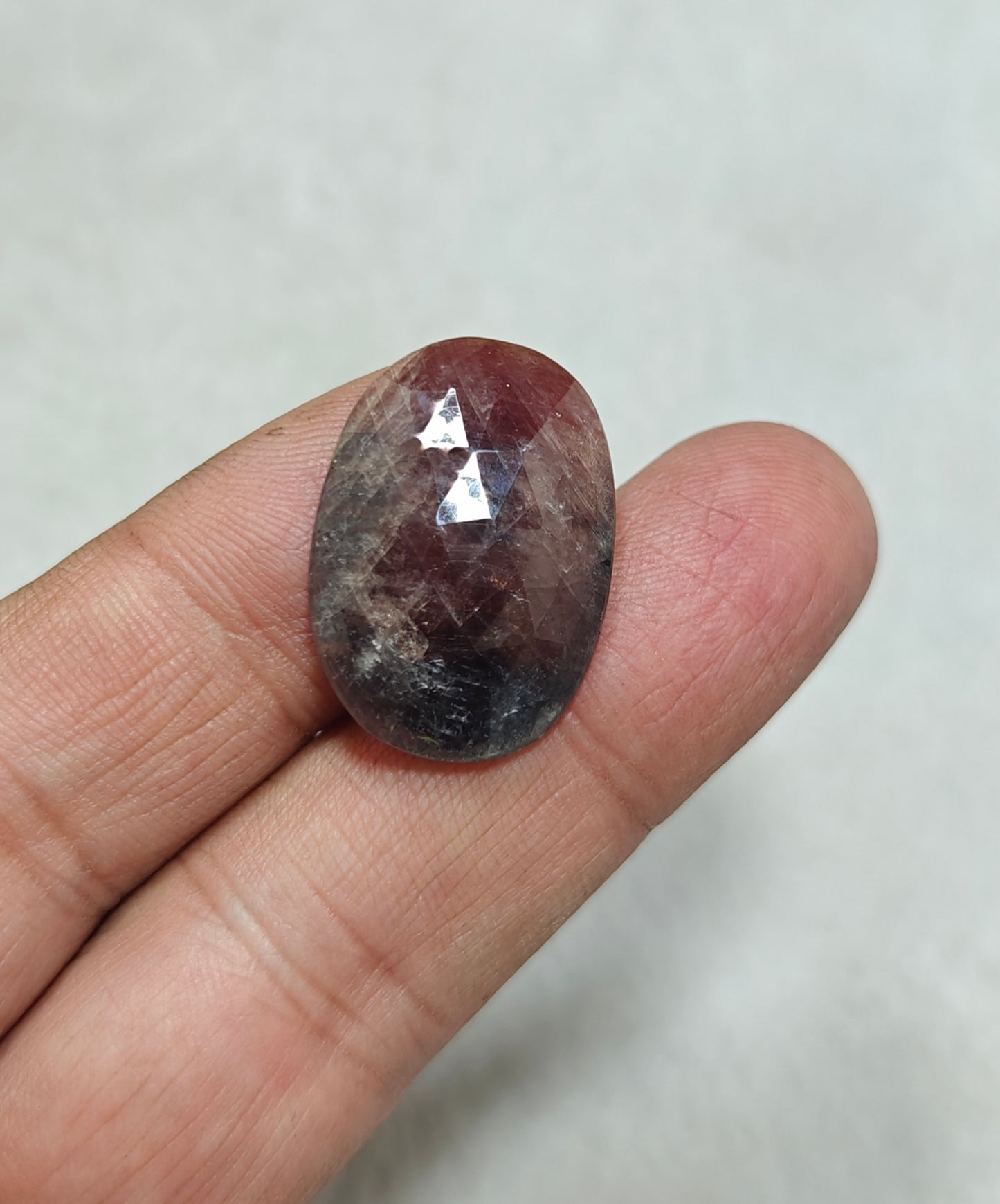 Single beautiful rose cut sapphire gem 35 carats
