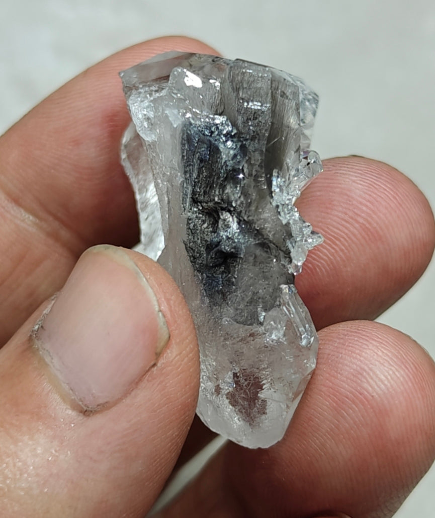 Single beautiful brookite included Quartz Crystals cluster 20 grams