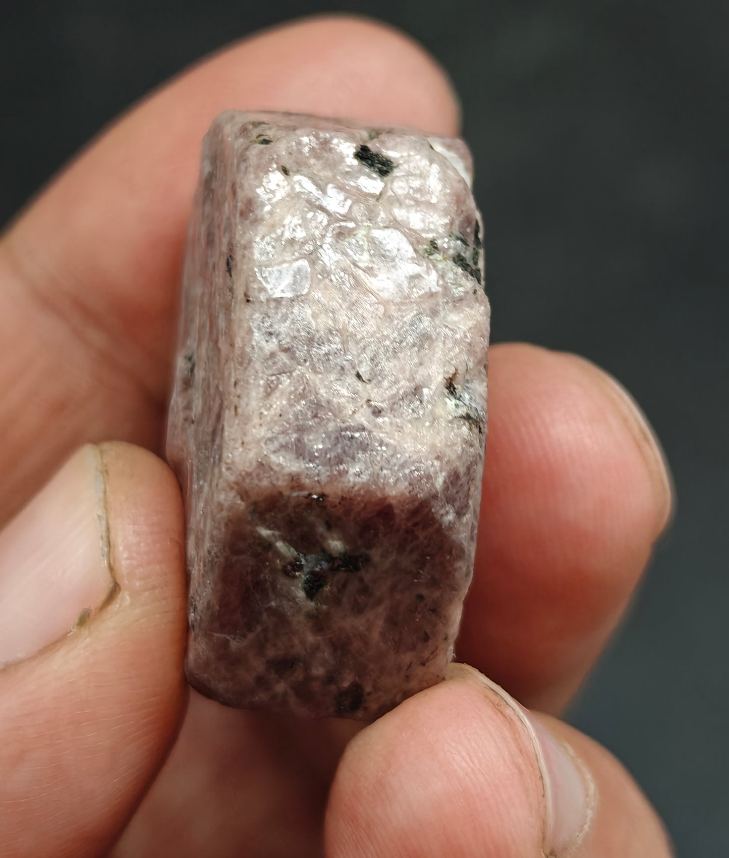 Natural hexagonal ruby corundum crystal 50 grams