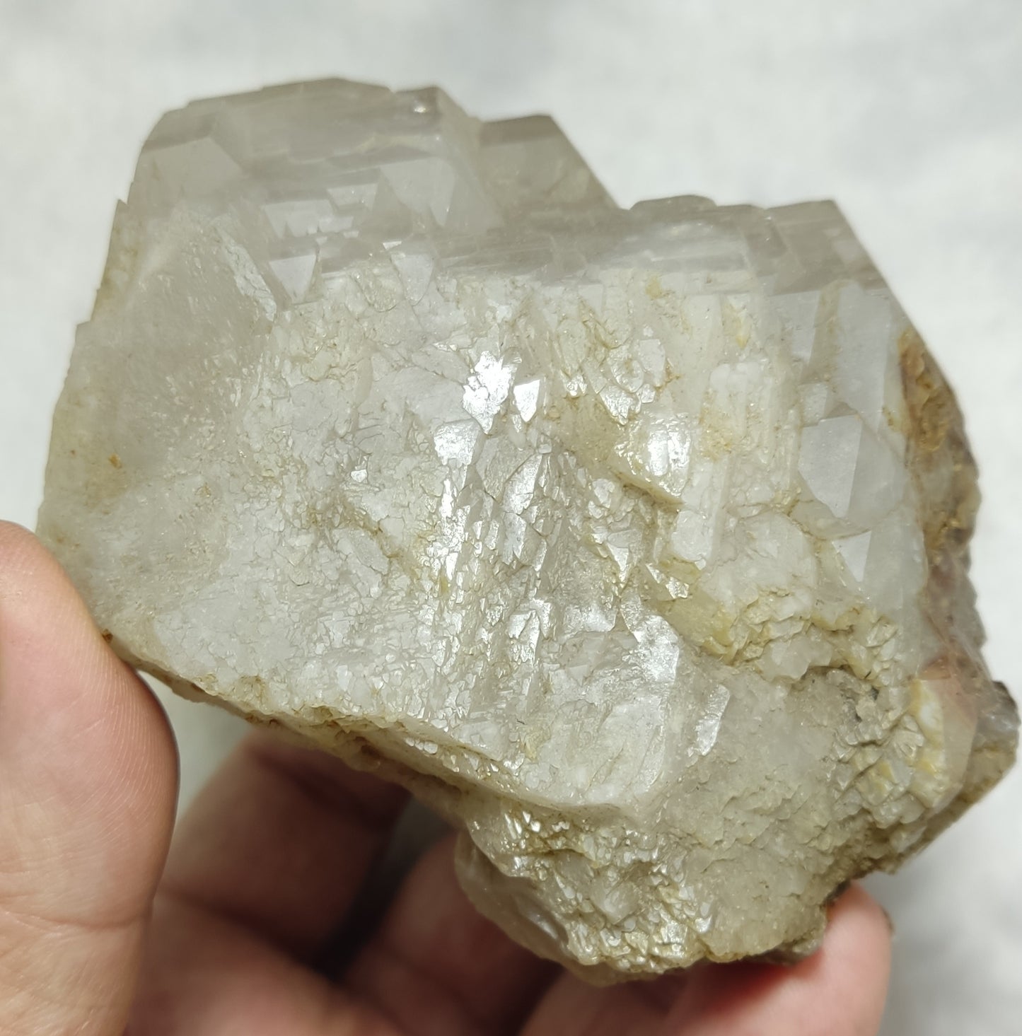 Natural Quartz Crystal Floater Formation Healed Natural Patterns 569 grams