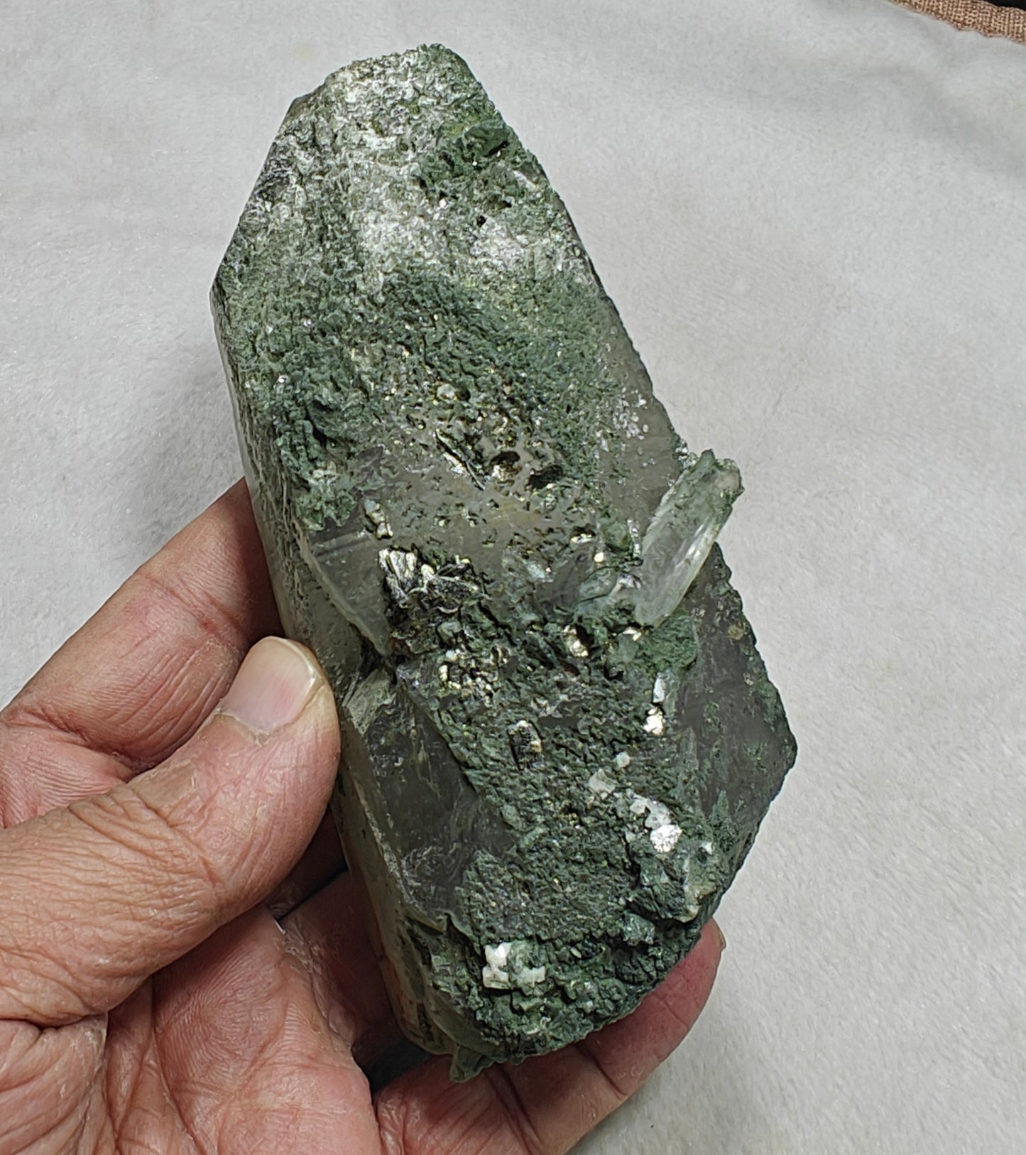 An Aesthetic Natural beautifully terminated Chlorite Quartz crystal 428 grams