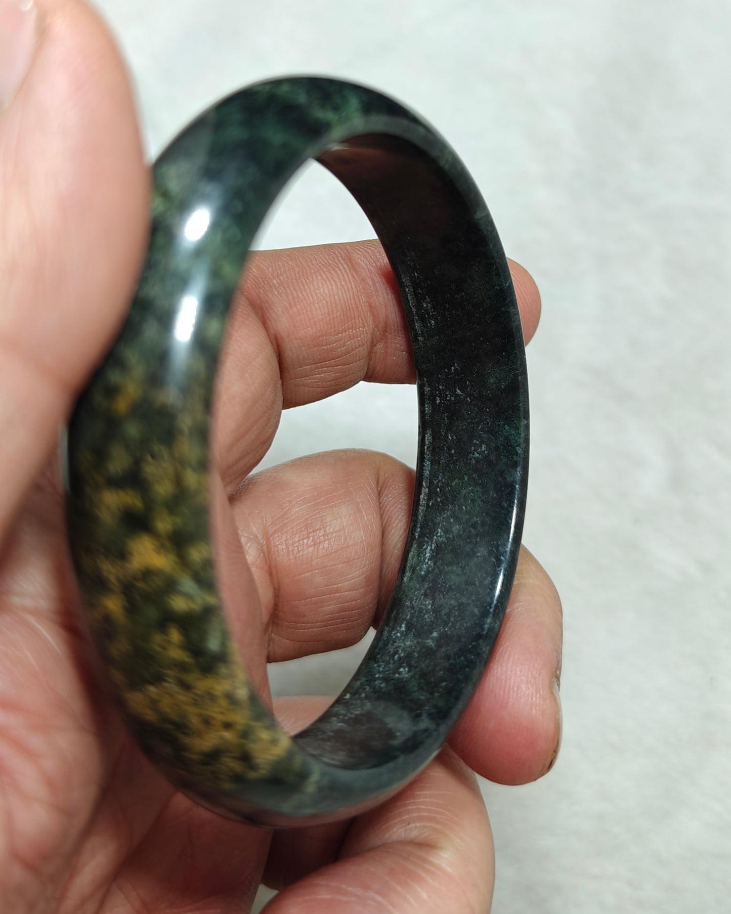 65 mm Size natural serpentine Bangle