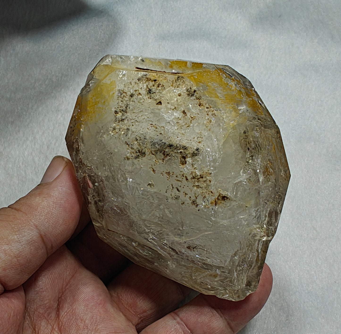 An amazing double terminated Fenster Skeletal window Quartz Crystal 384 grams