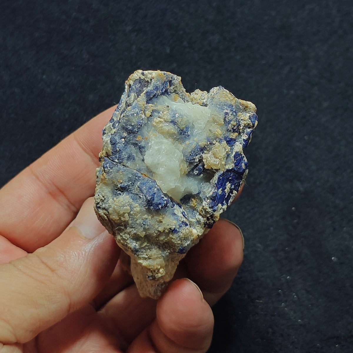 Sodalite Lapis on matrix partly Fluorescent 172 grams