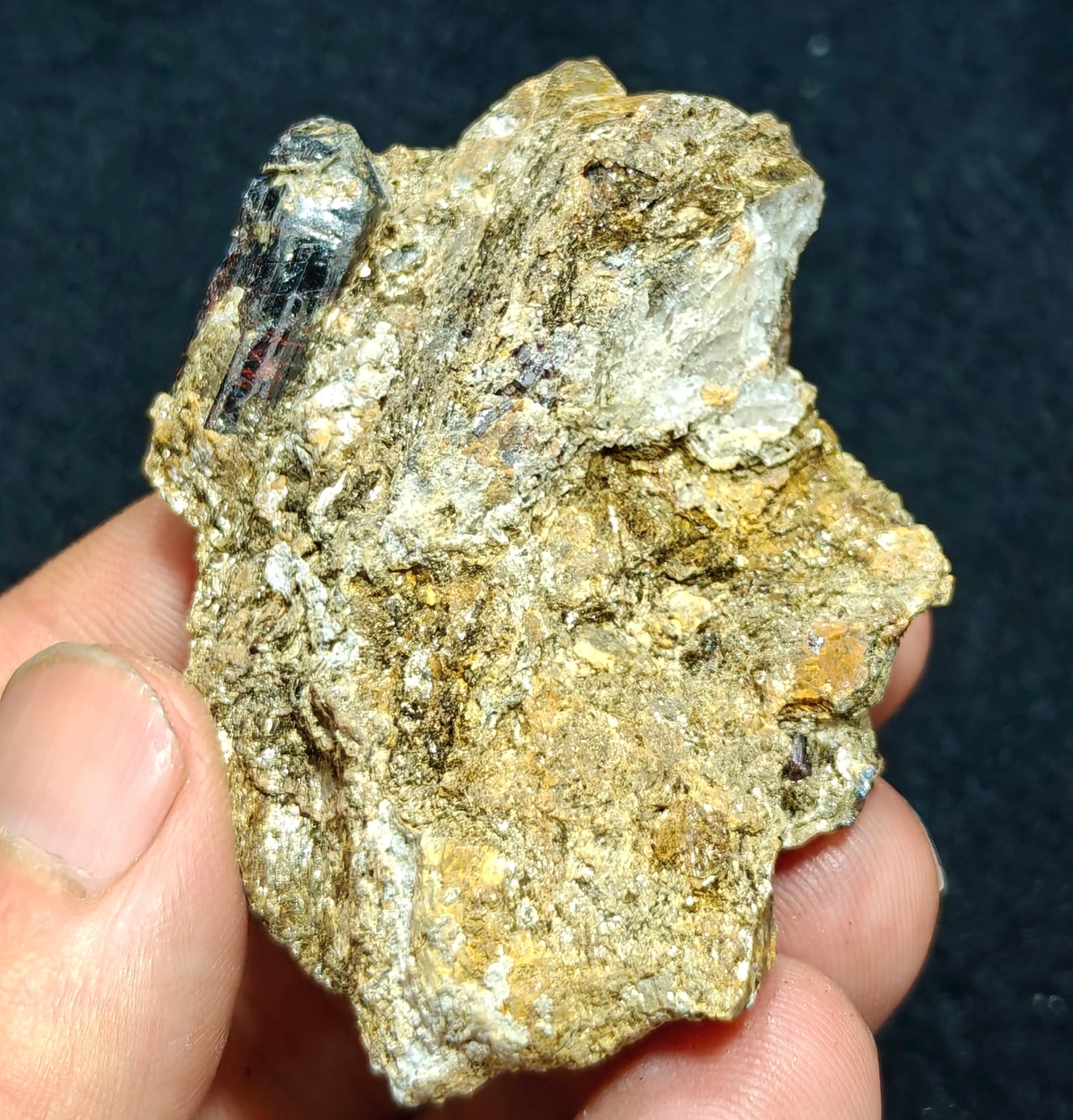 Rare rutile crystal on matrix of mica 75 grams