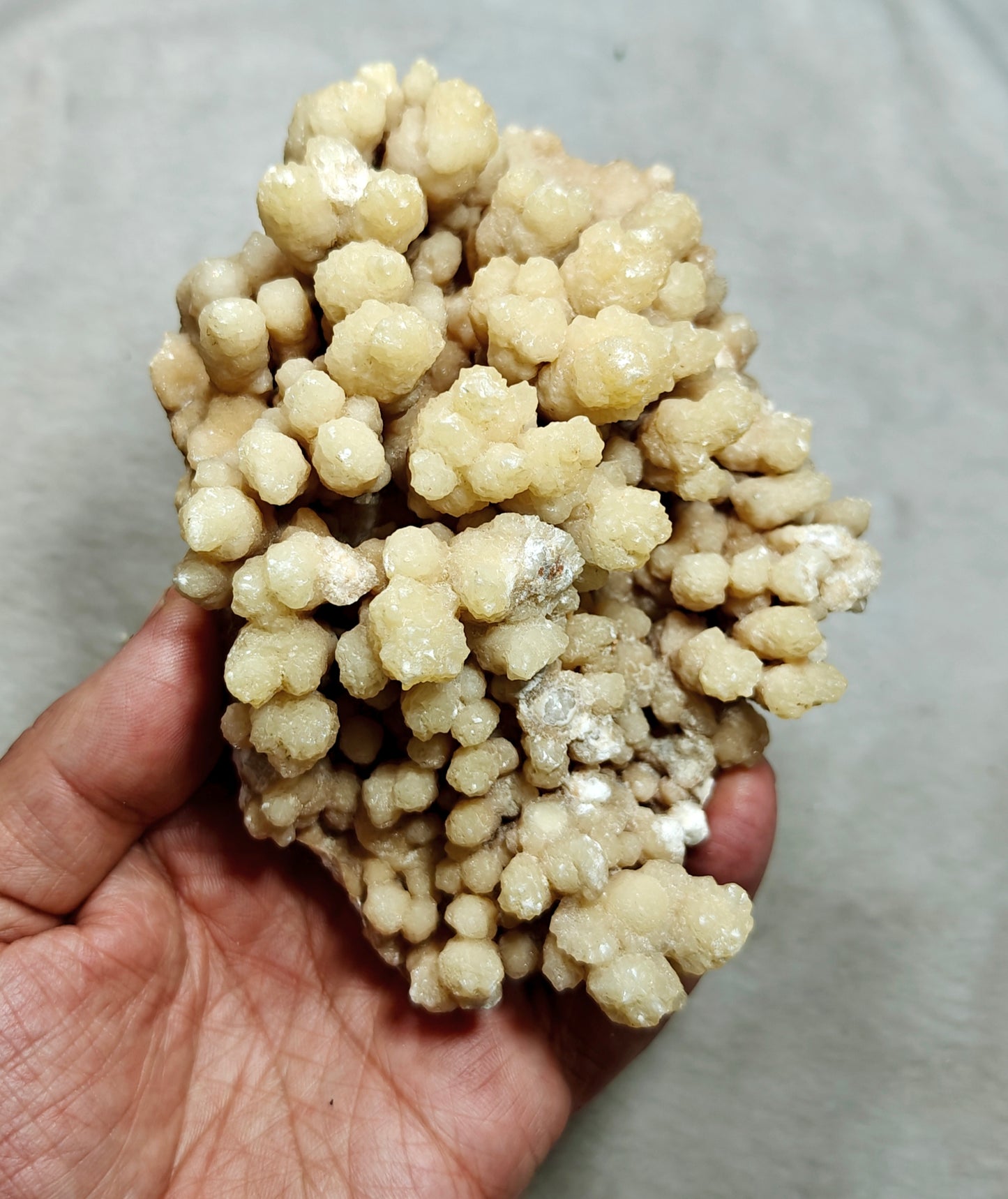 Natural aragonite crystals cluster flower shape 536 grams