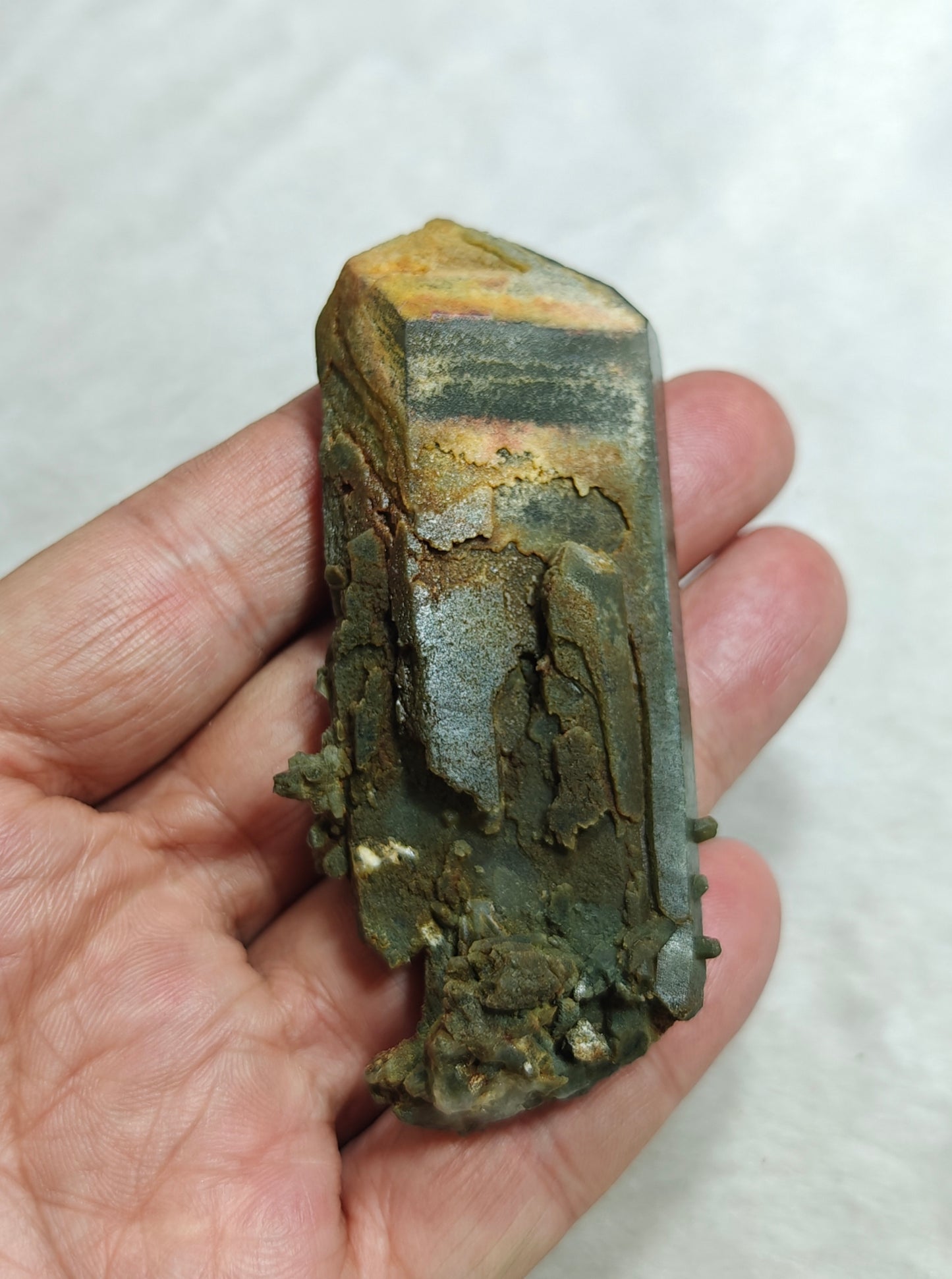 Natural crystal of beautifully terminated Chlorite Quartz 78 grams