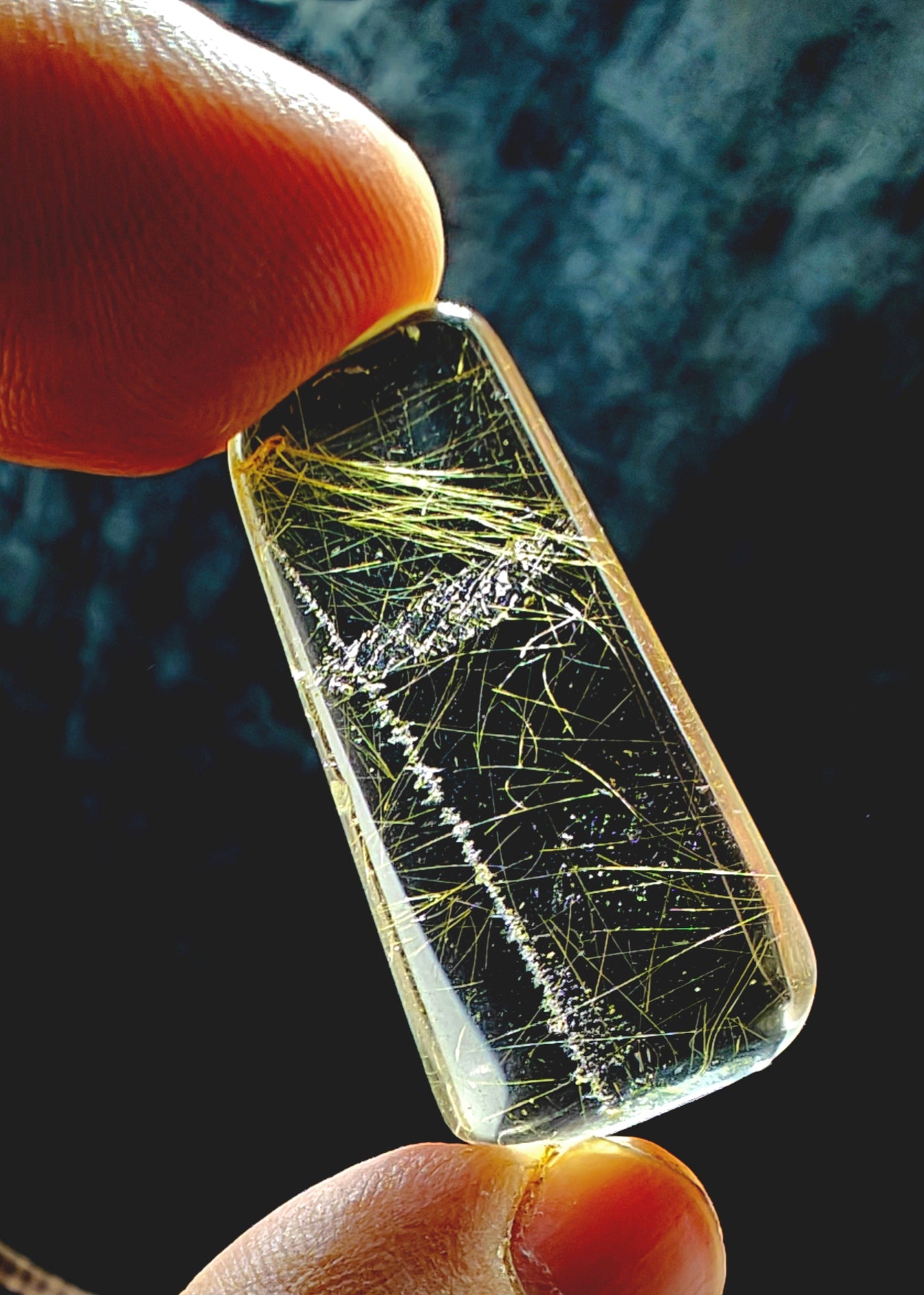 Golden Rutile Included Quartz – Polished Freeform 10 grams