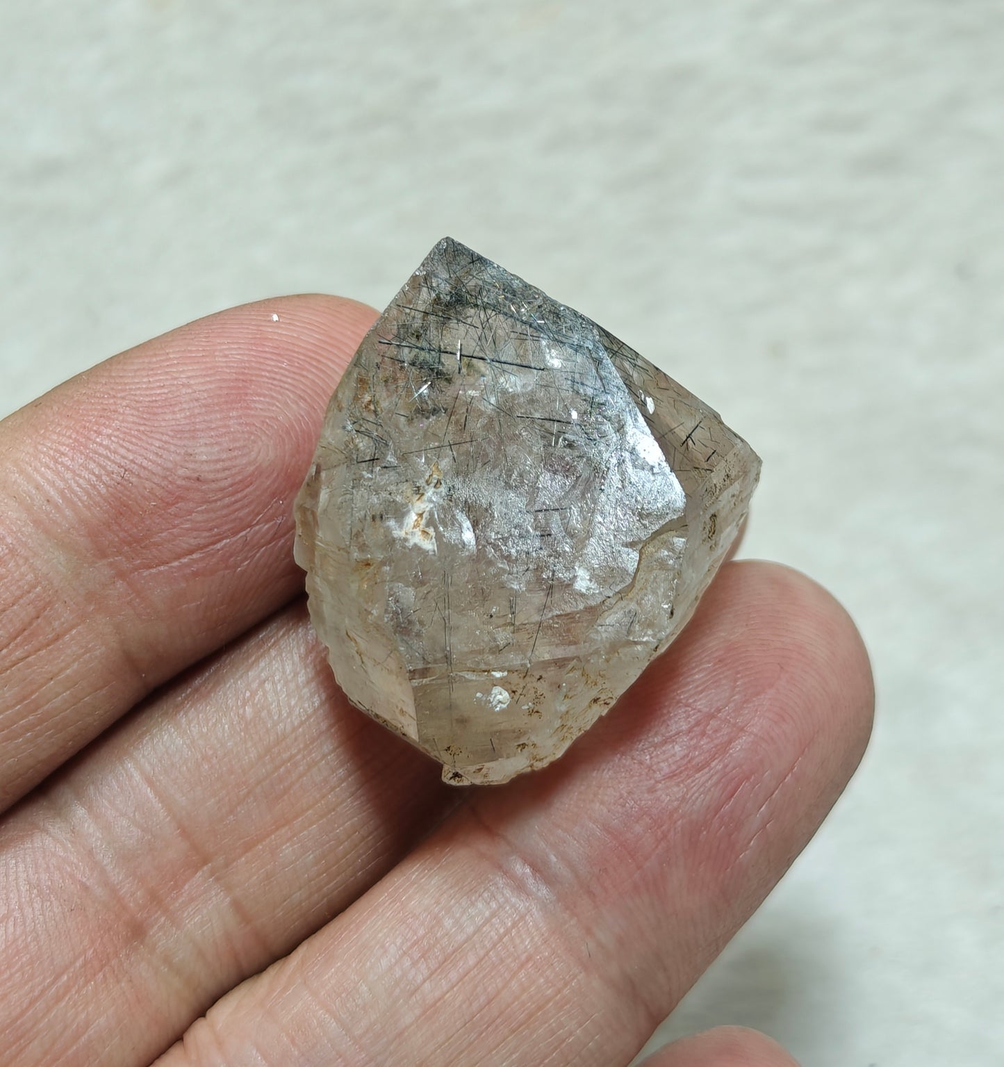 Natural terminated rutiles included quartz crystal 20 grams