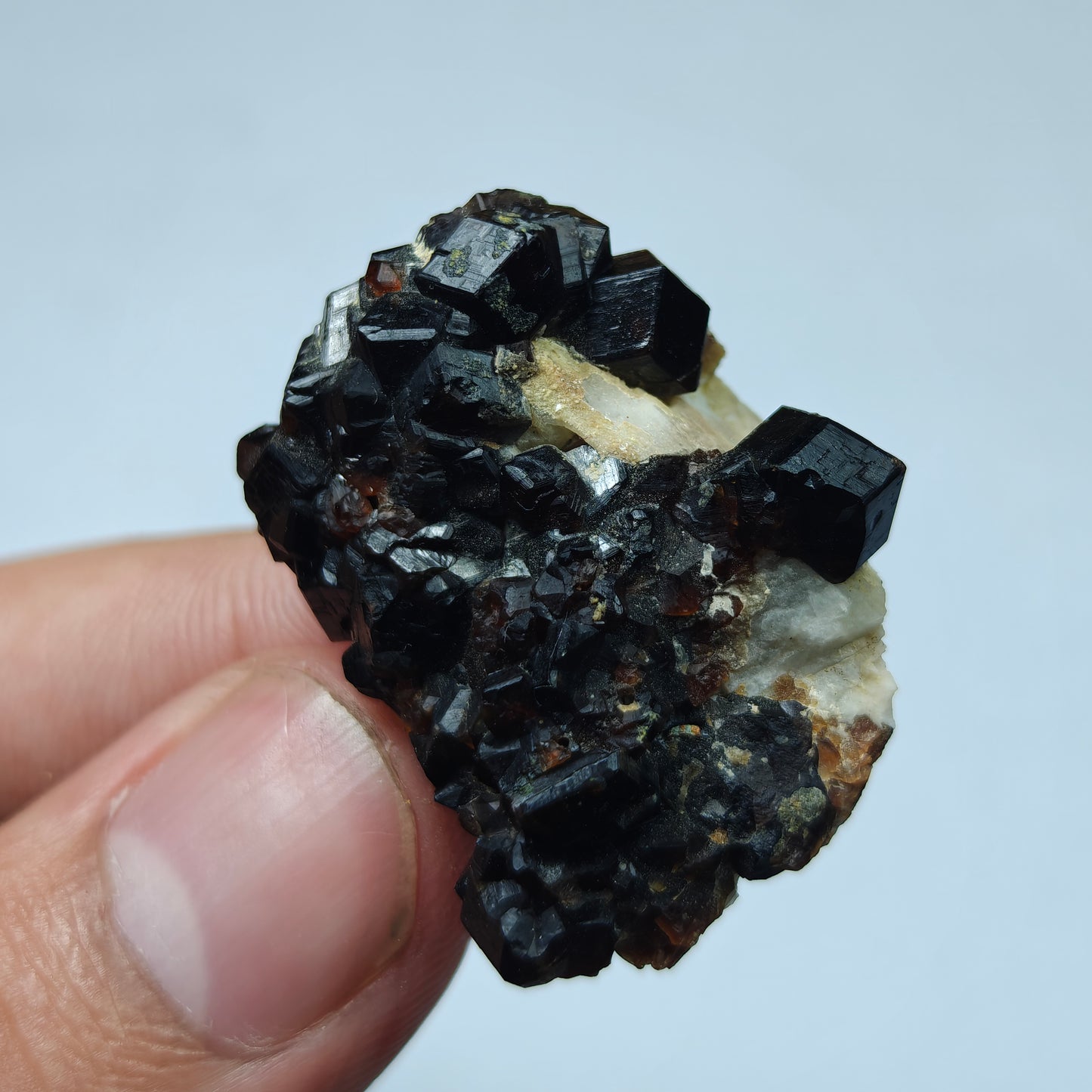 Natural thumbnail Andradite garnet cluster 16 grams