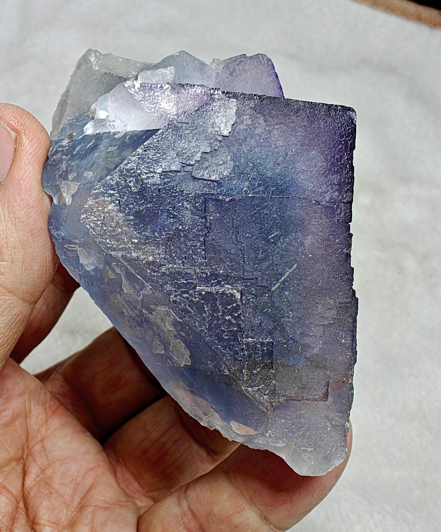 Purple and Blue phantom like Fluorite 330 grams